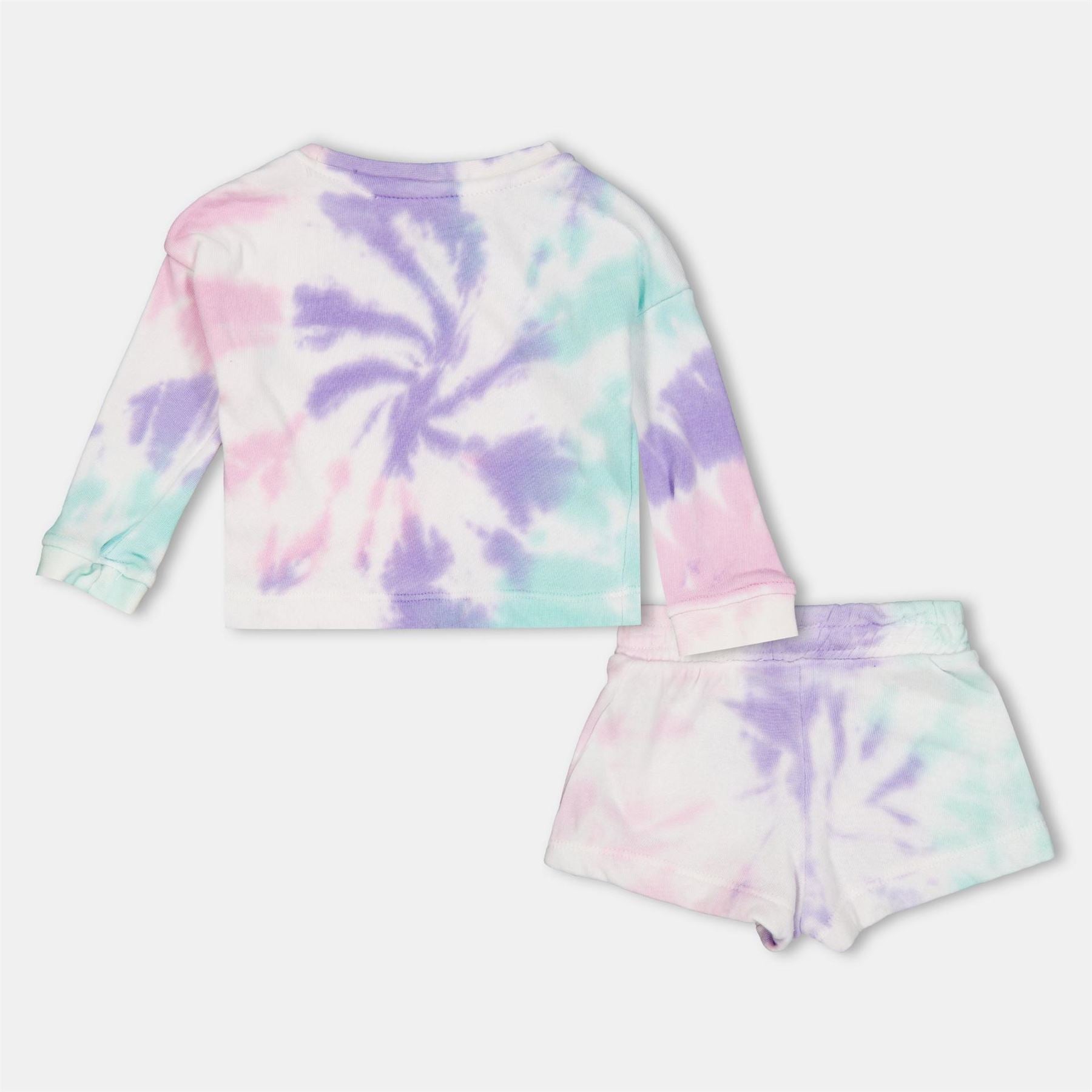 Reebok Tie Dye Crew Neck Long Sleeve Sweatshirt