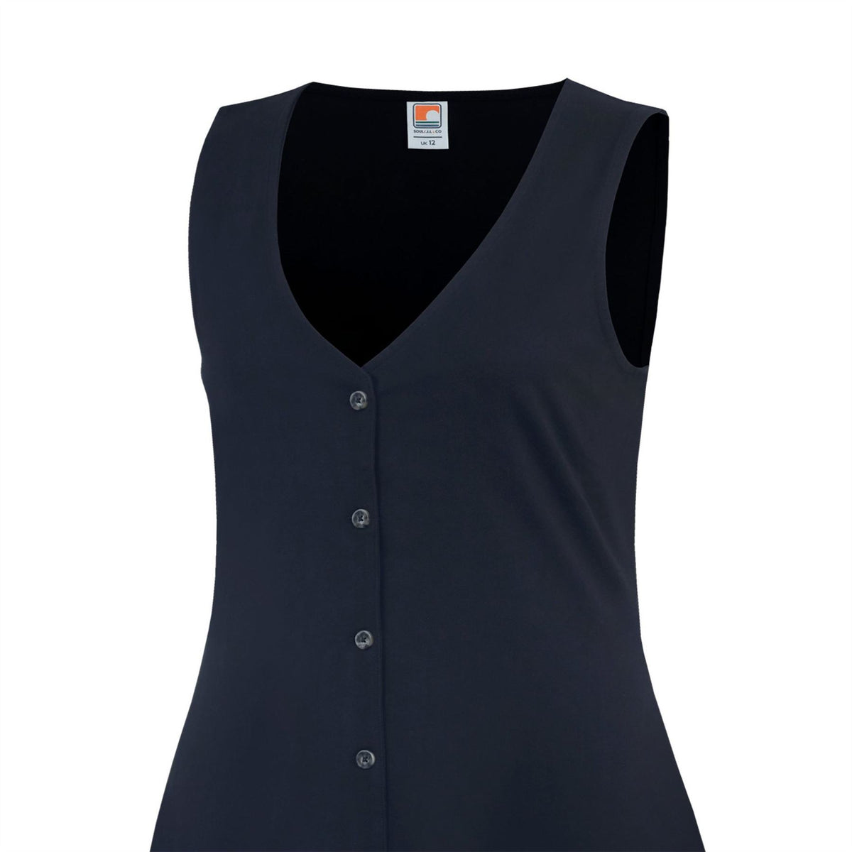 SoulCal V-Neck Midi A-Line Dress