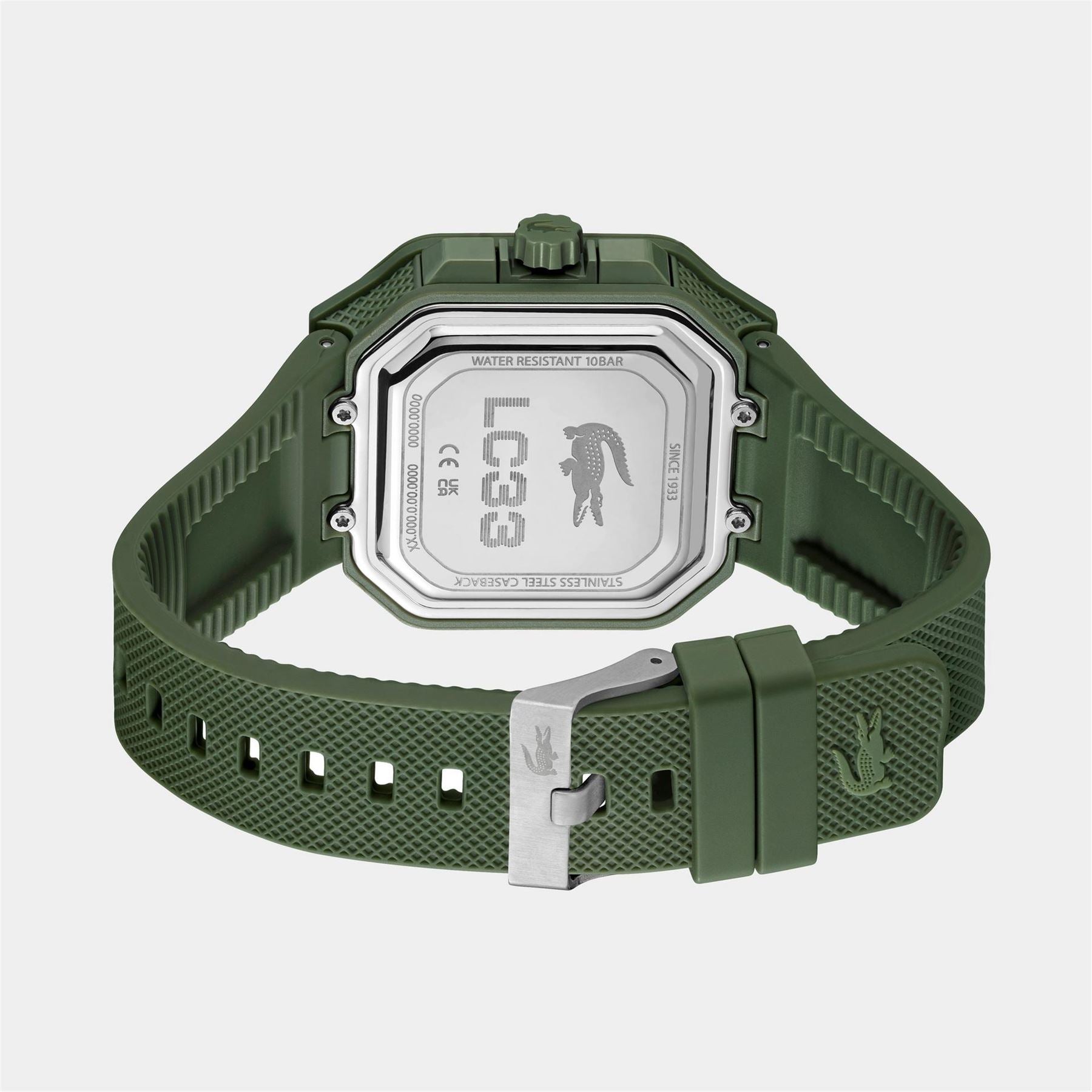 Lacoste Mens Lc33 Silicone Analog Digital Watch