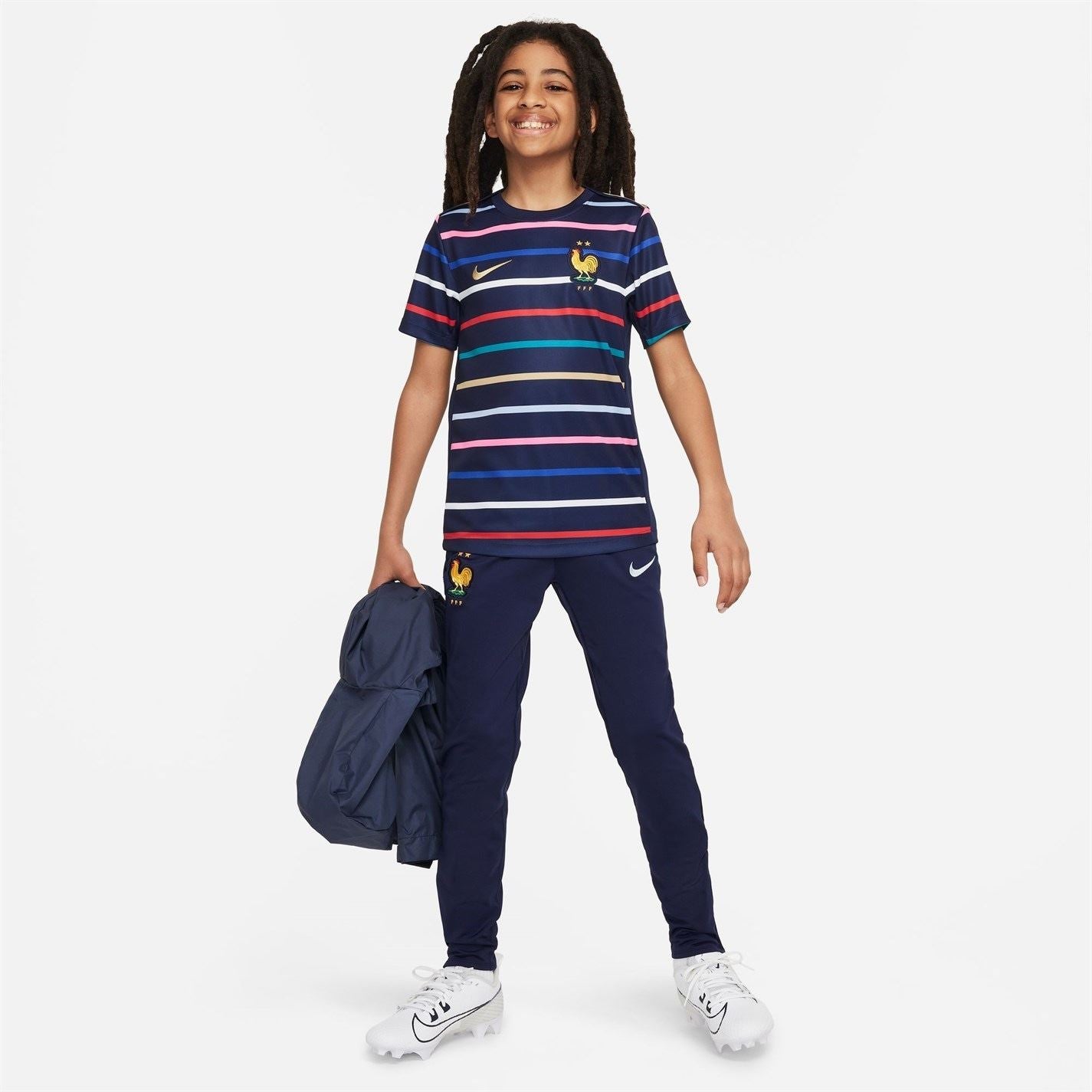 Nike France Academy Pro Home Pre Match Shirt 2024 Juniors