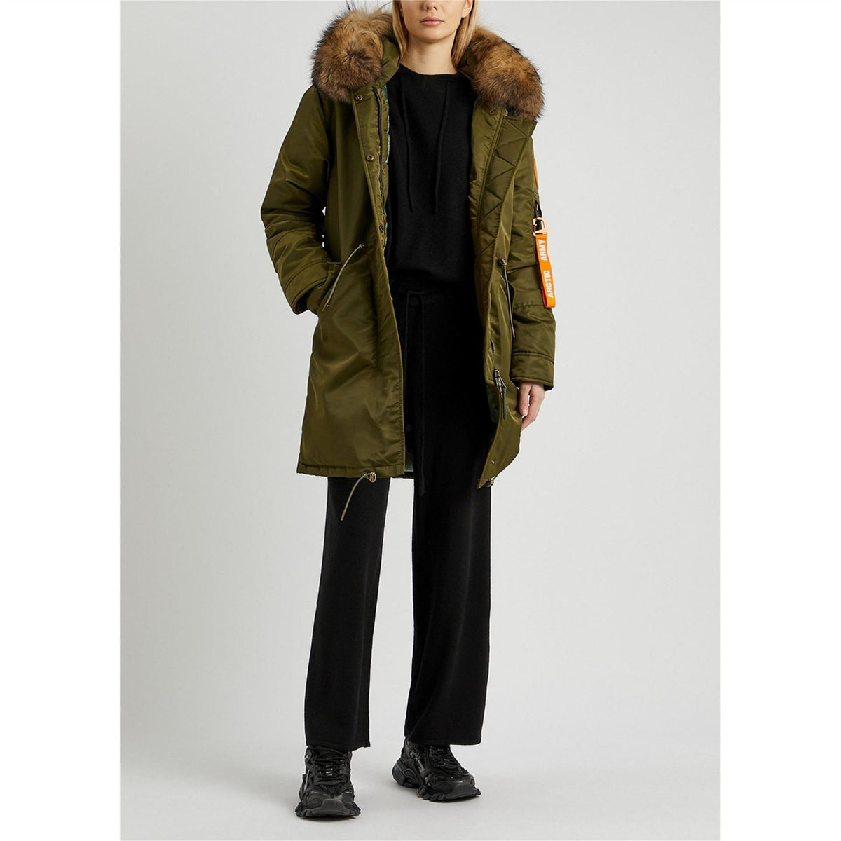 Arctic Army Parka Fur Hooded Jacket