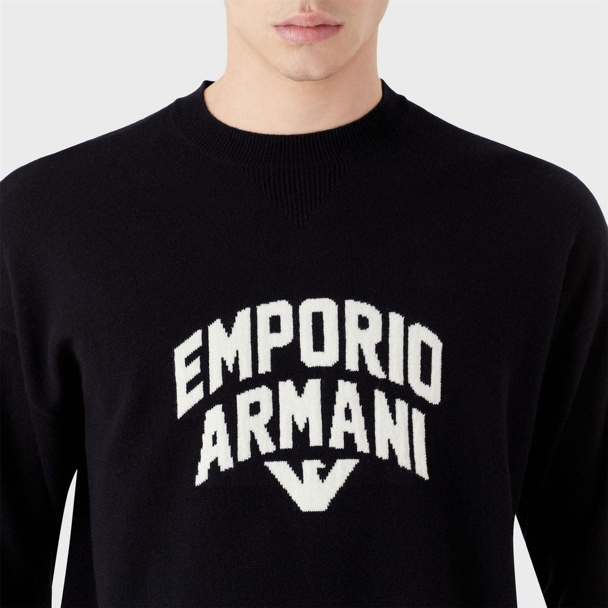 Emporio Armani Crew Neck Wool Sweatshirt