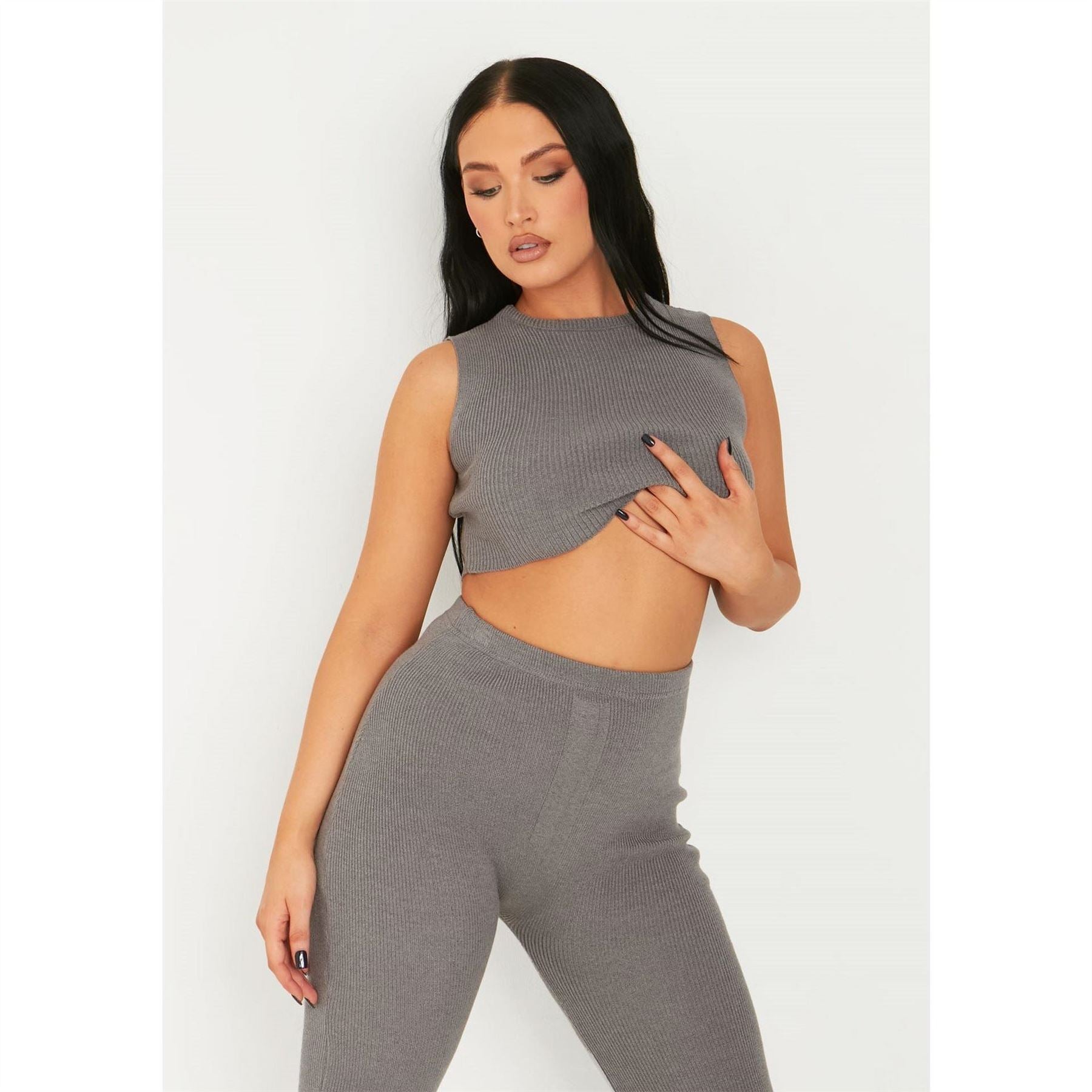 Missy Empire Sleeveless Crop Top