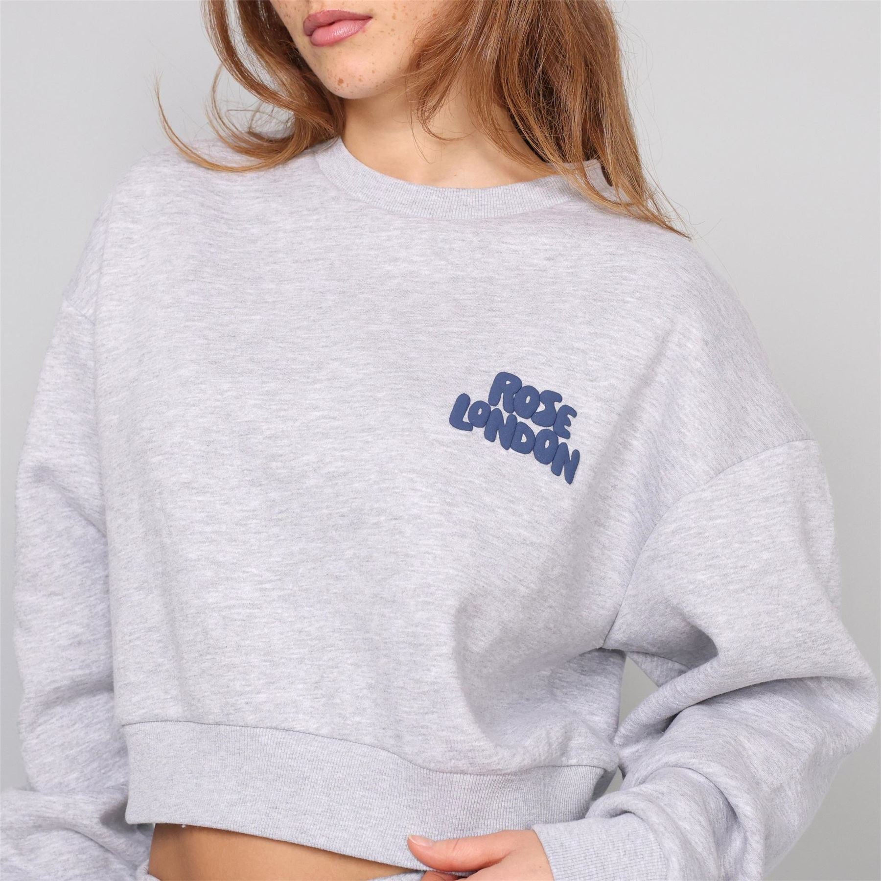 Rose London London All Love Crop Sweatshirt