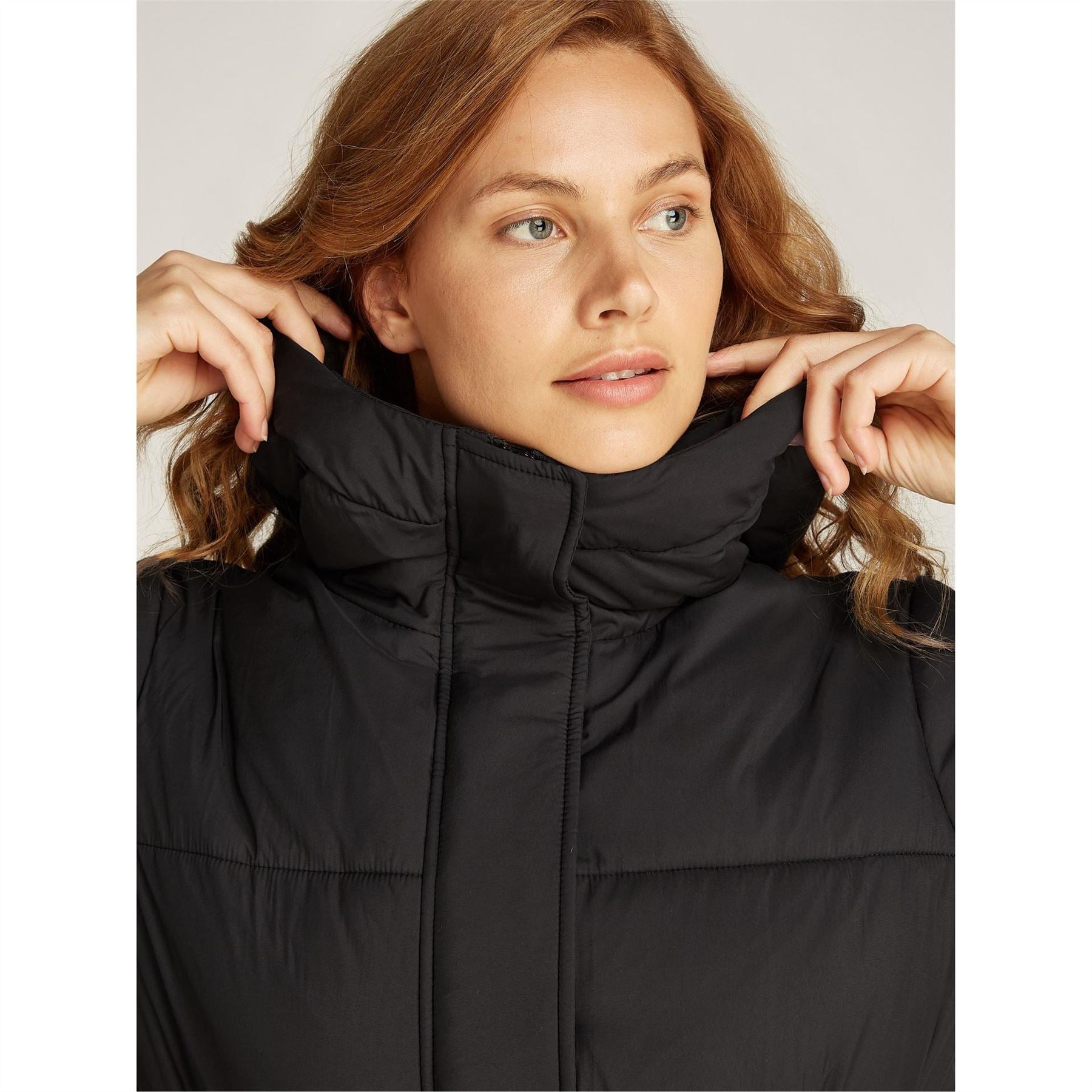 Calvin Klein Jeans Logo Belt Insulated Short Puffer Jacket