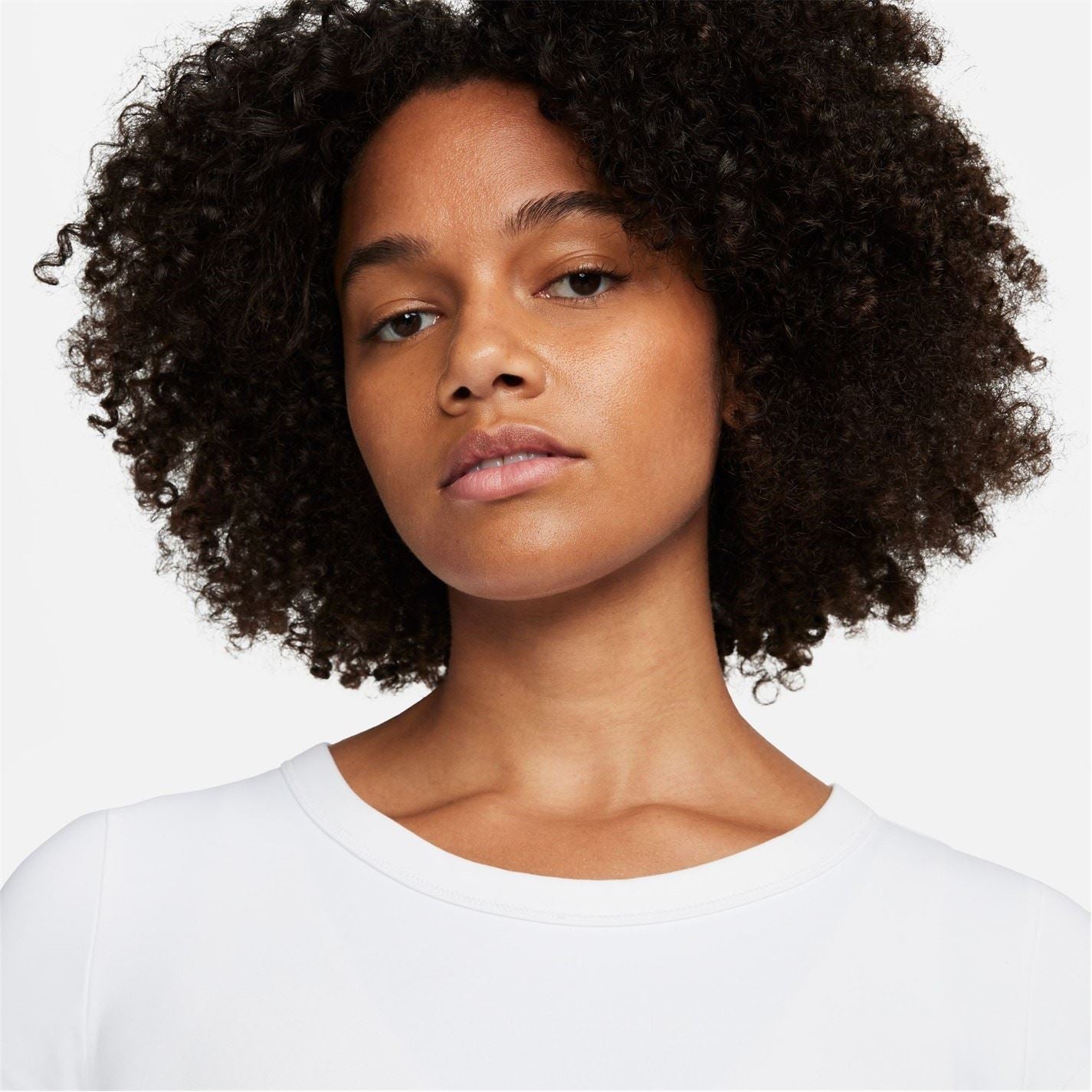 Nike Womens One Fitted Dri Fit Short Sleeve Top