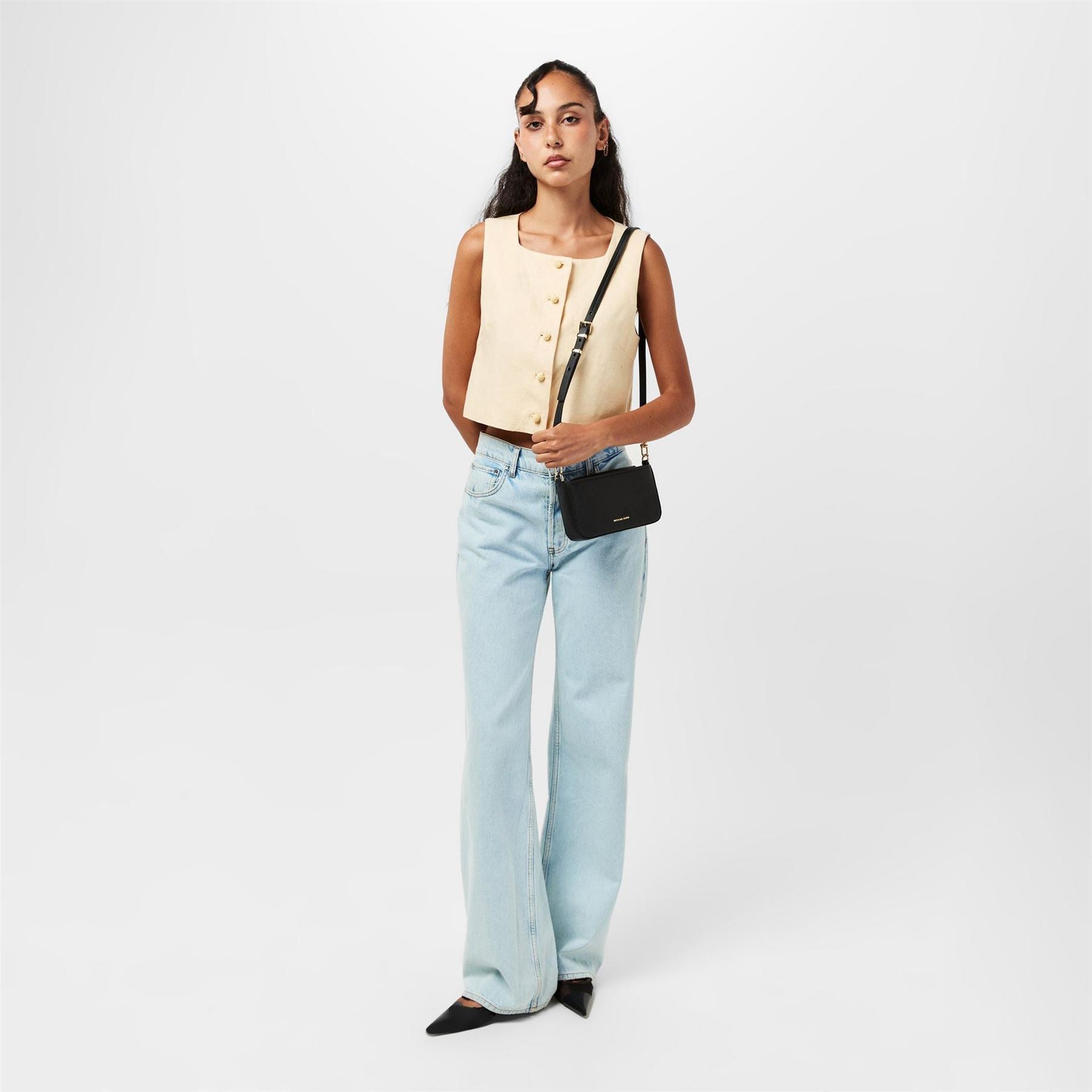 MICHAEL Michael Kors Bryant Small Leather Convertible Cross Body Bag