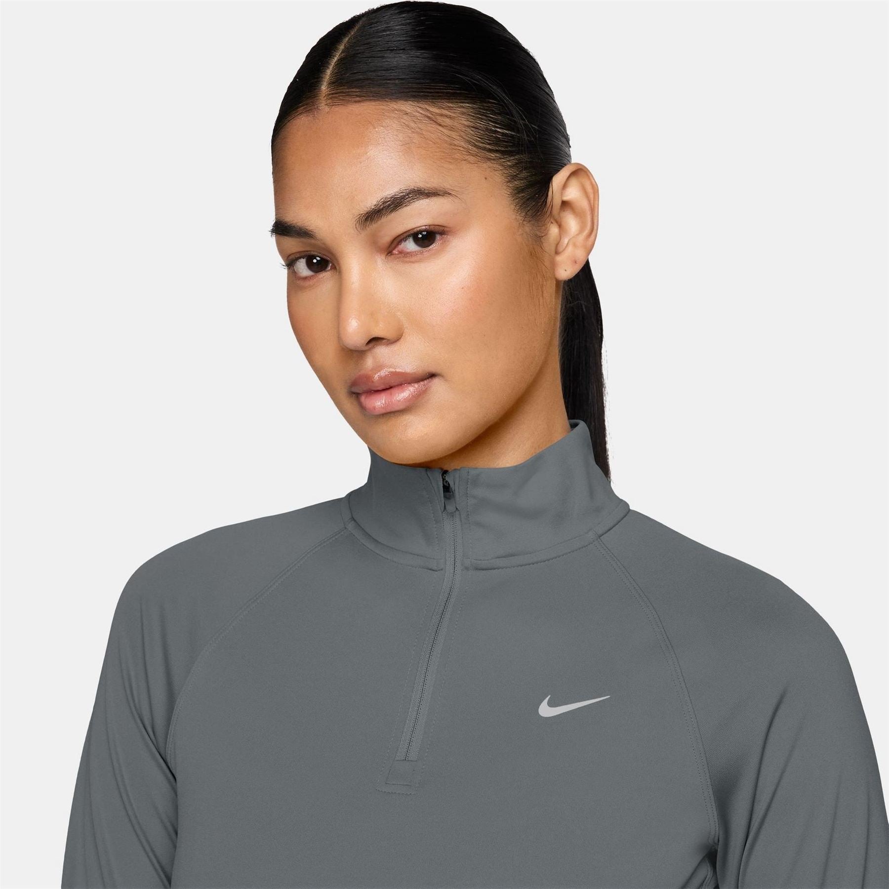 Nike Womens Pacer Long Sleeve 1 2 Zip Running Top