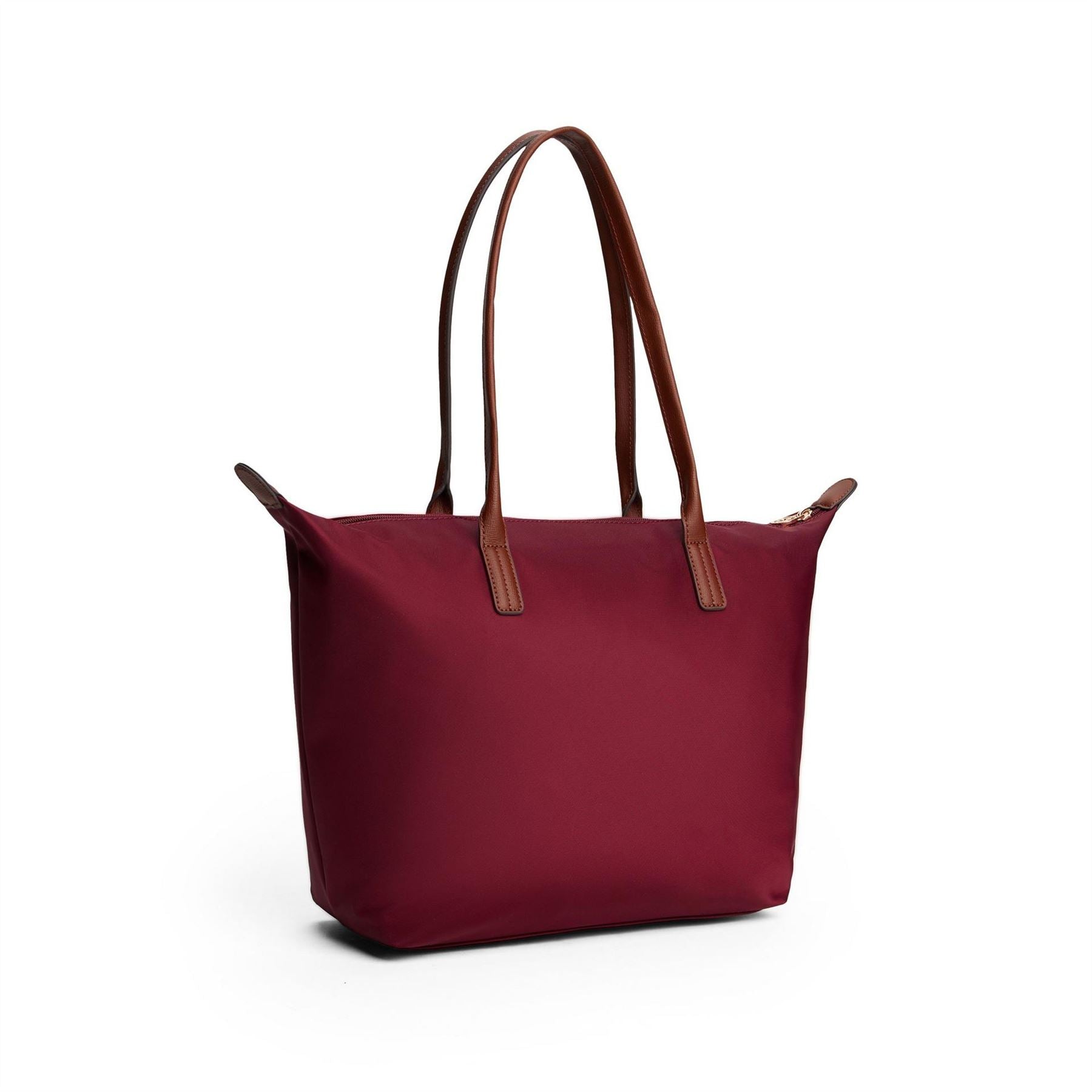 Tommy Hilfiger Popette Trapezoid Shape Tote Bag with Gold Tone Hardware