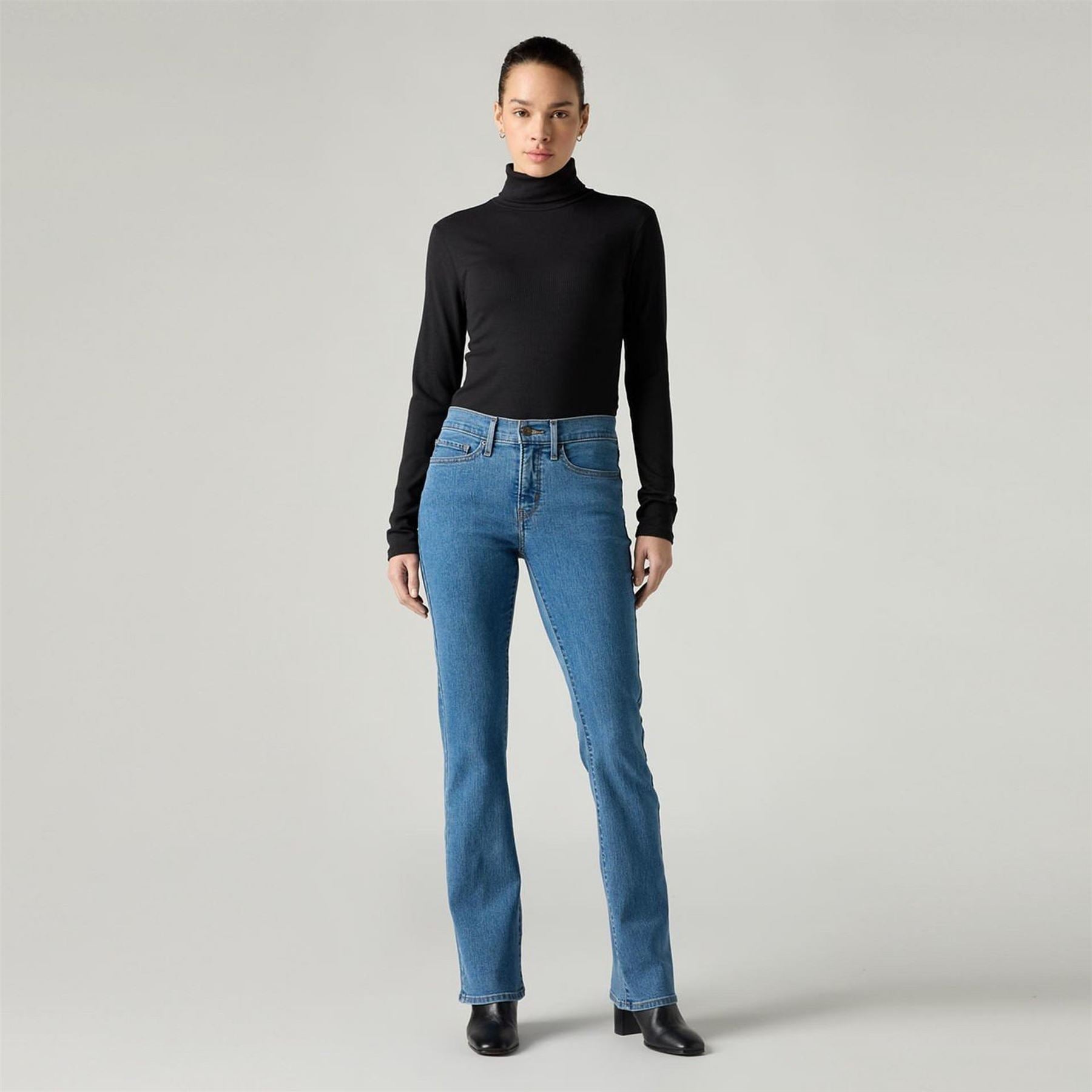 Levis Shaping Boot Soft Black Bootcut Jeans
