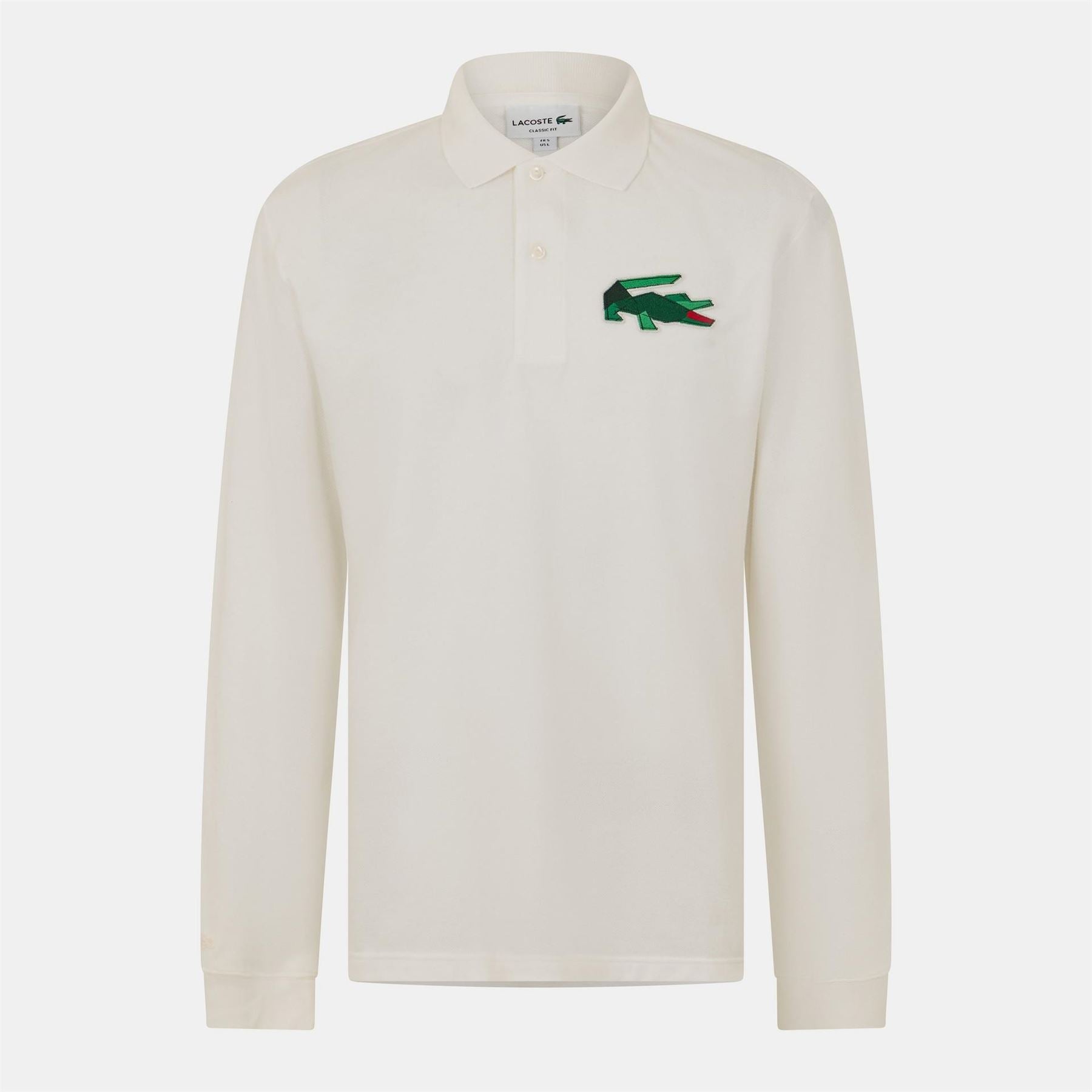 Lacoste Regular Fit Crocodile Print Polo Shirt