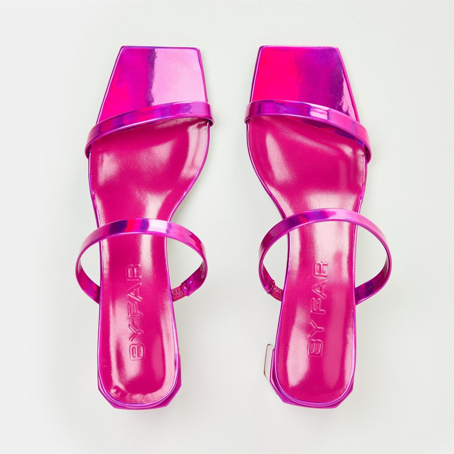 By Far Block Heel Court Shoes