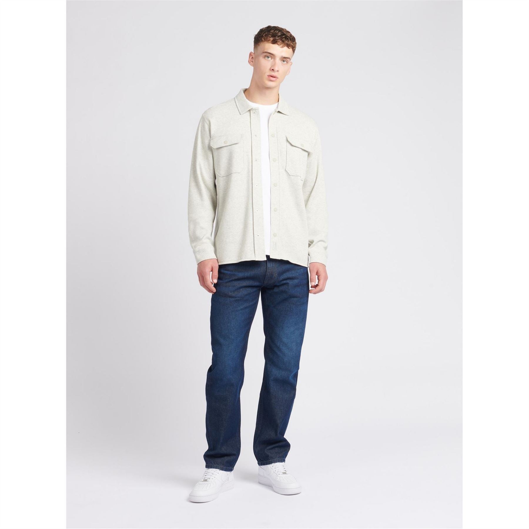 Jack Wills Pique Long Sleeve Relaxed Fit Overshirt