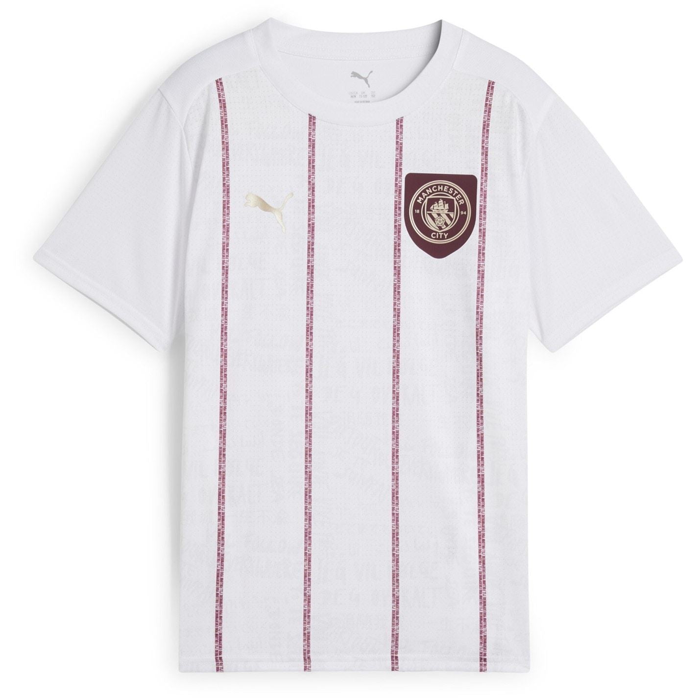 Puma Manchester City Pre Match Short Sleeve Shirt Juniors