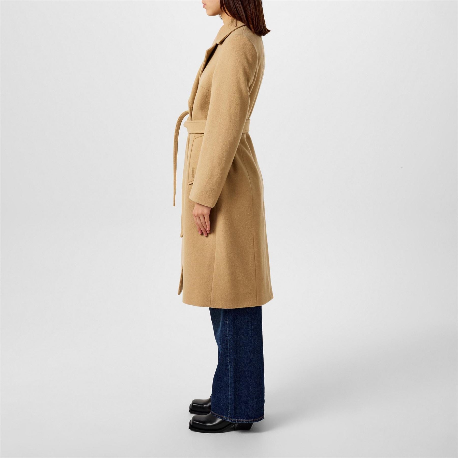 Barbour Wool Trench Coat