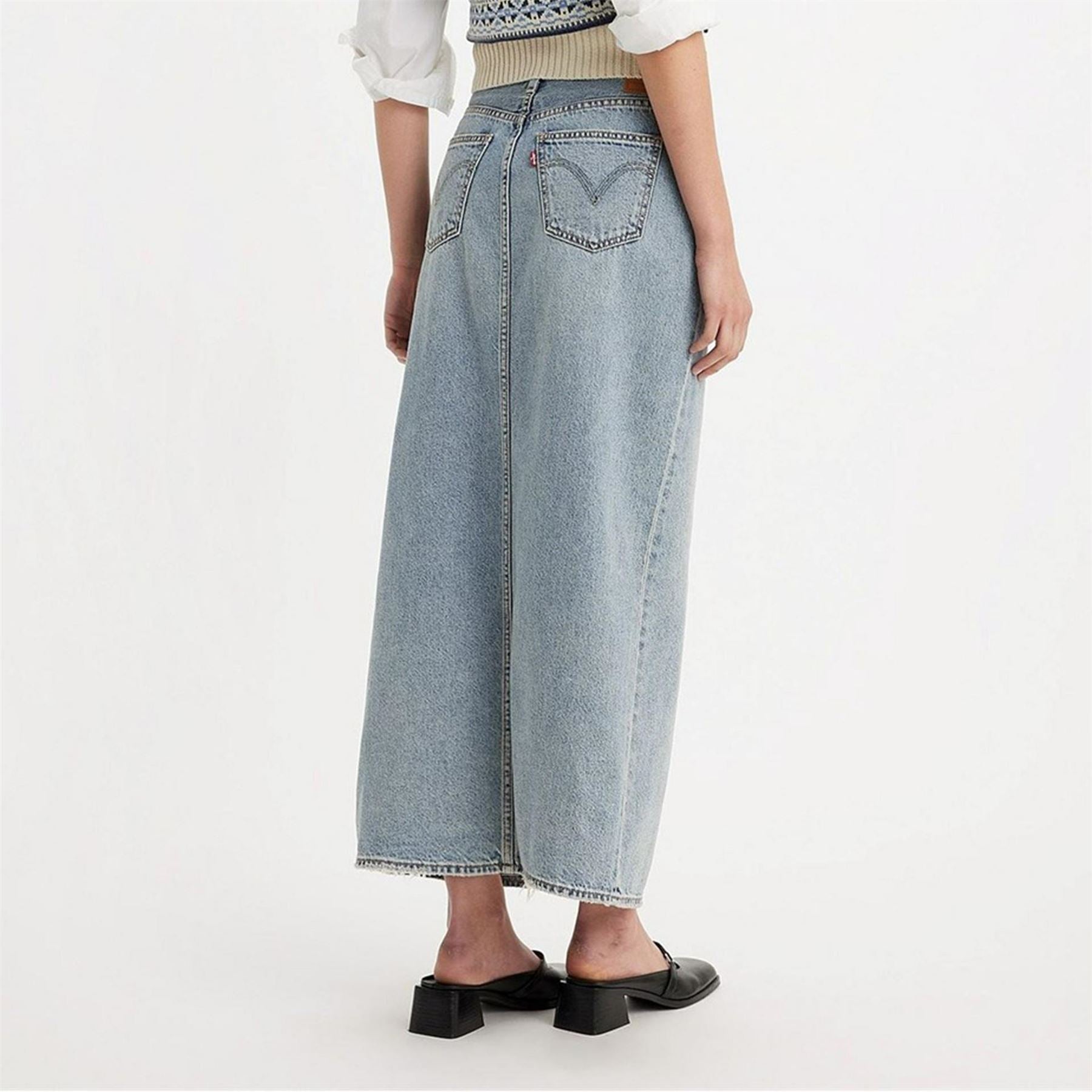 Levis Ankle Column Denim Skirt