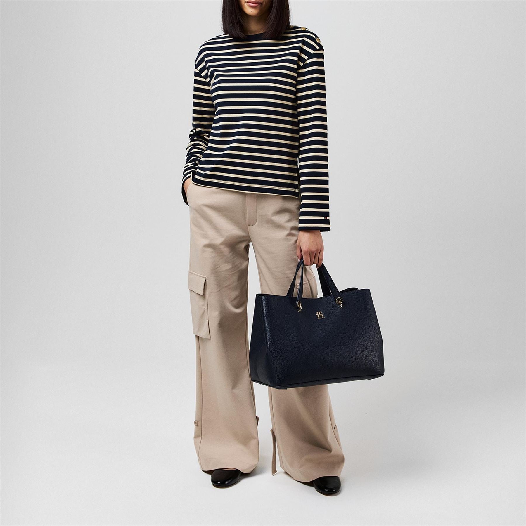 Tommy Hilfiger Emblem Satchel Bag