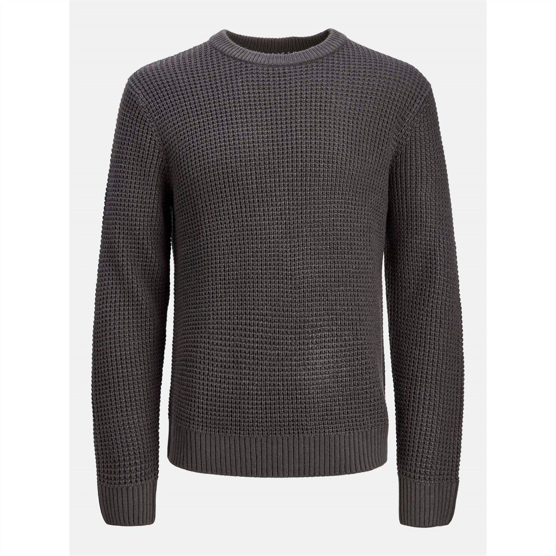Jack and Jones Crew Neck Ribbed Collar Long Sleeve Sweater