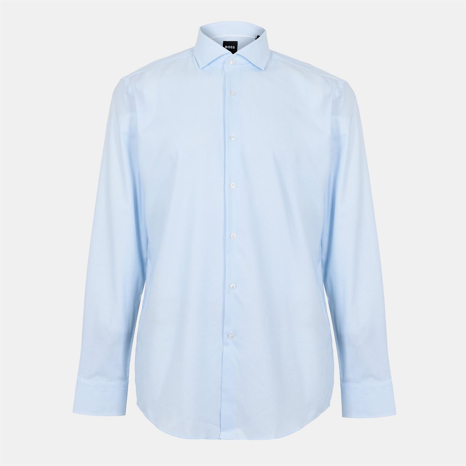 Boss Spread Collar Long Sleeve Regular Fit Shirt