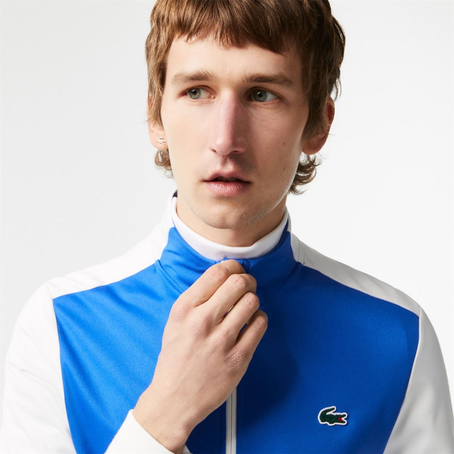 Lacoste Regular Fit Zip Neck Long Sleeve Sweatshirt
