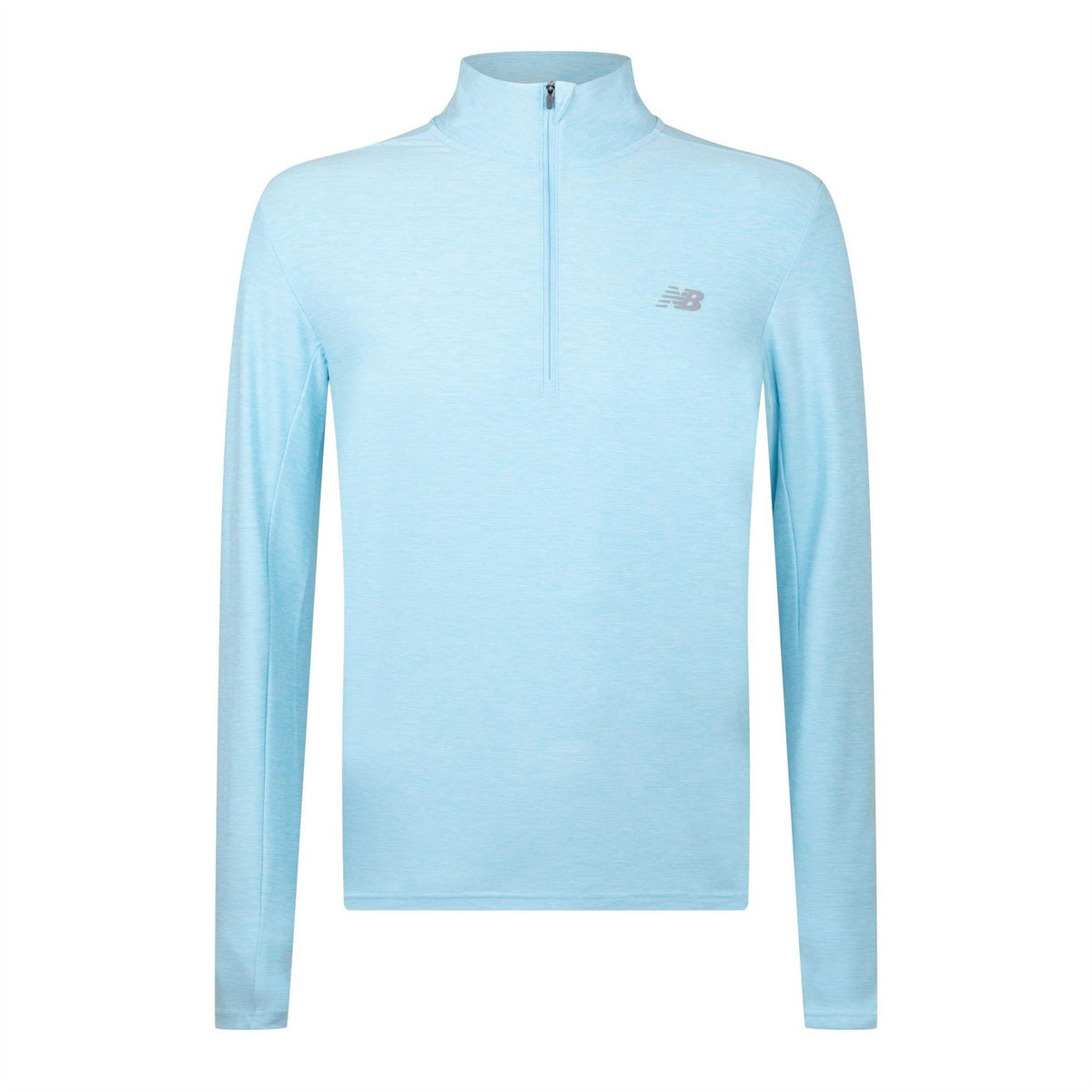 New Balance Space Dye Quarter Zip Long Sleeve Performance Gym Top