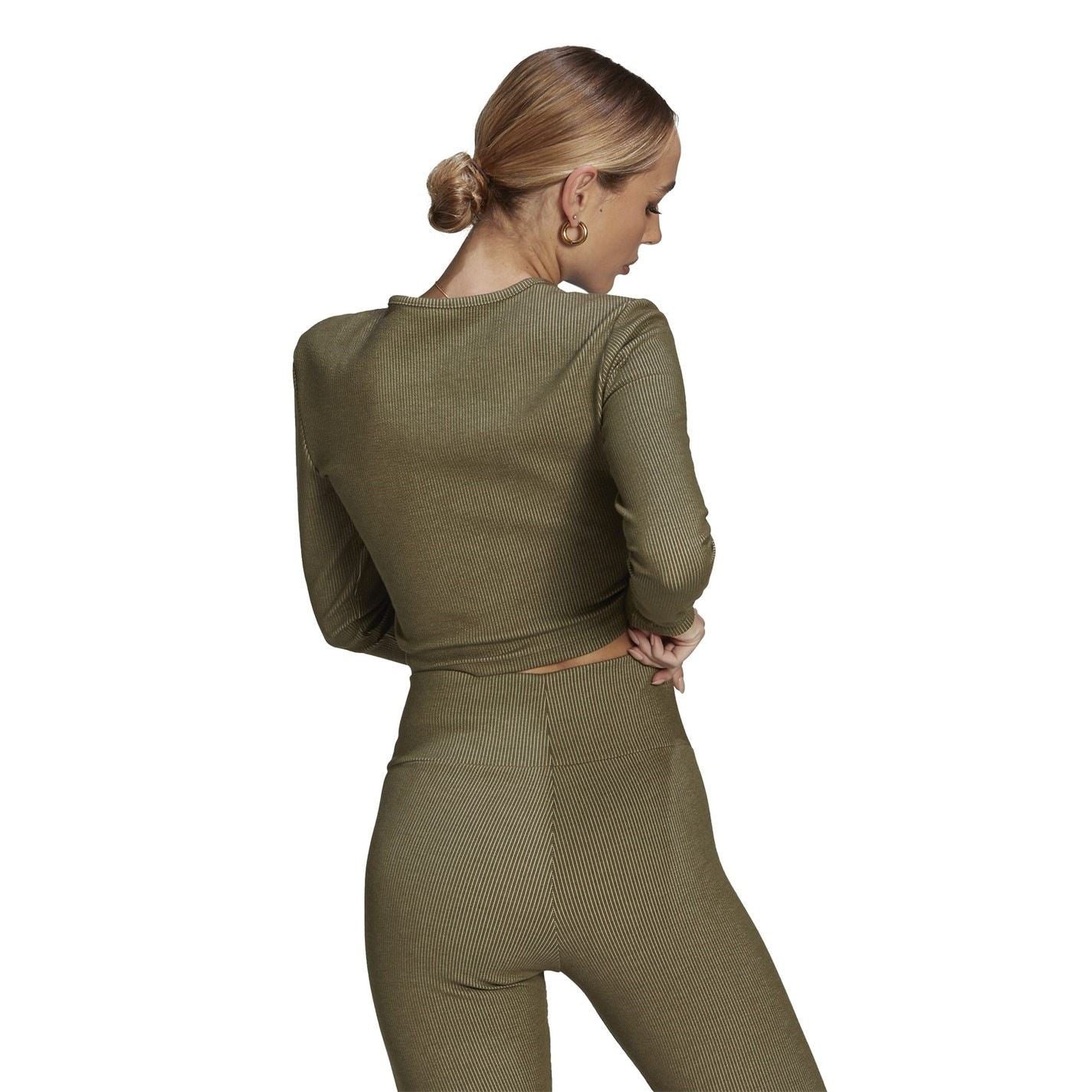 adidas Originals Cropped Long Sleeve Slim Fit Sweater