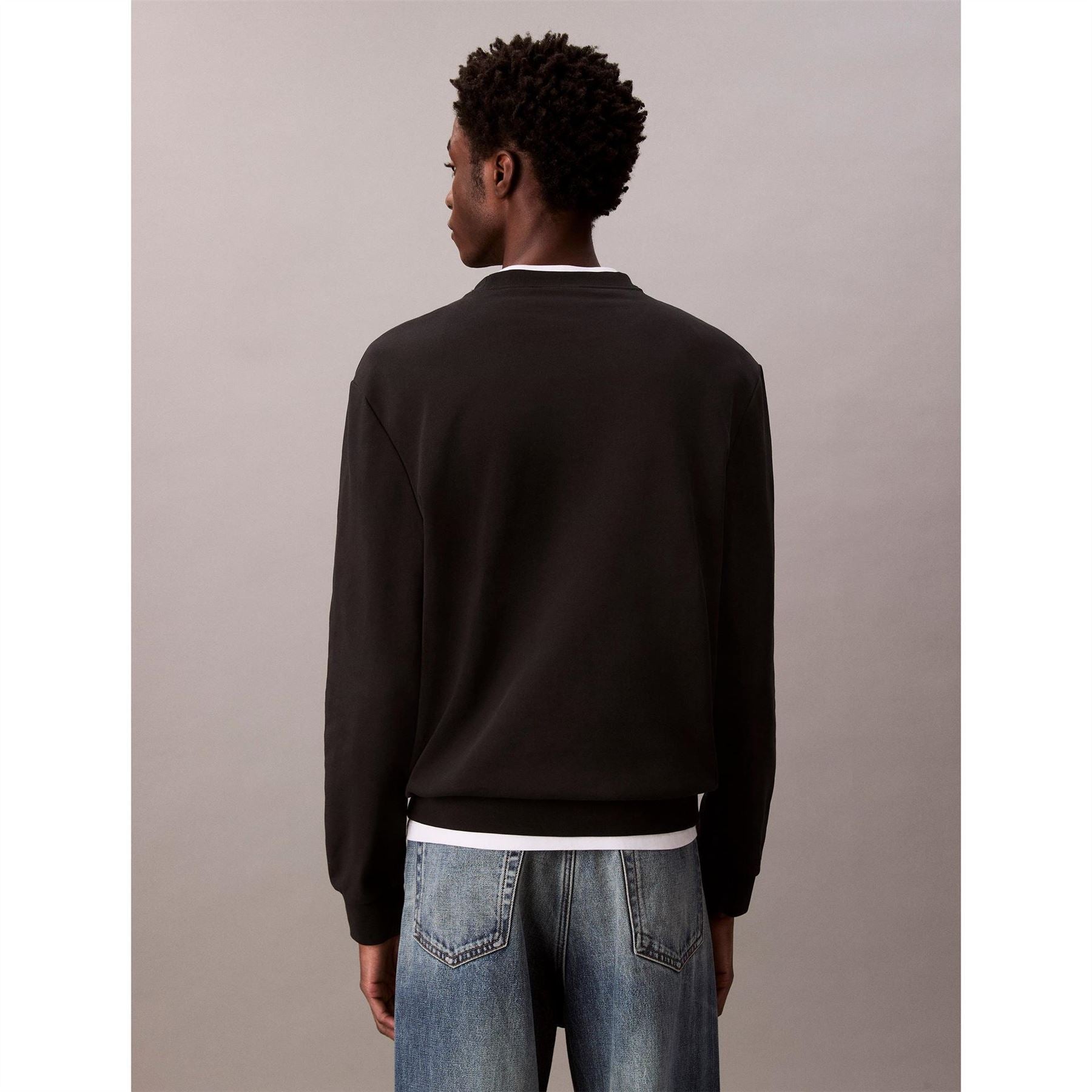 Calvin Klein Jeans Woven Box Crew Sweatshirt