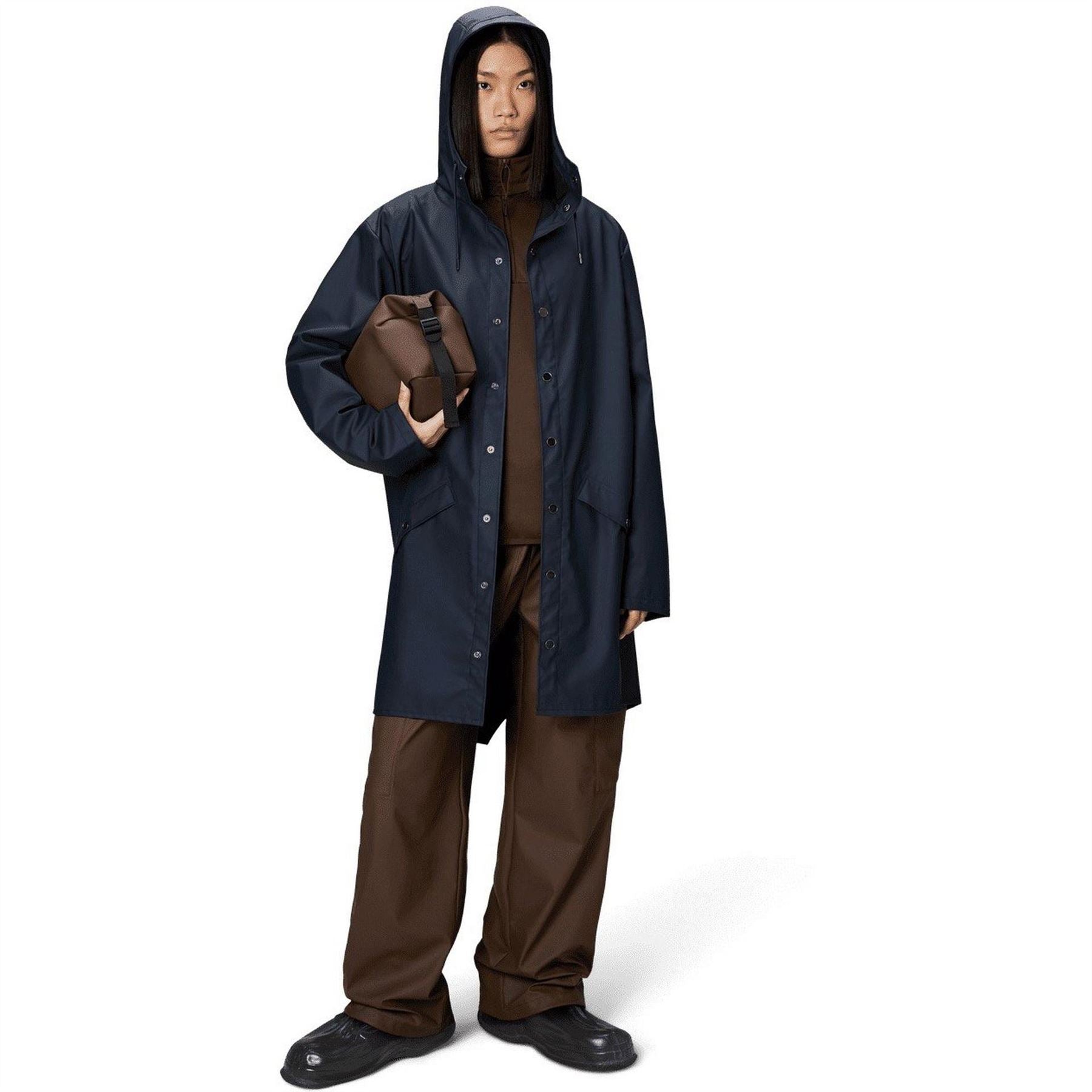 Rains Adults Waterproof Hooded Long Sleeve Rain Anorak