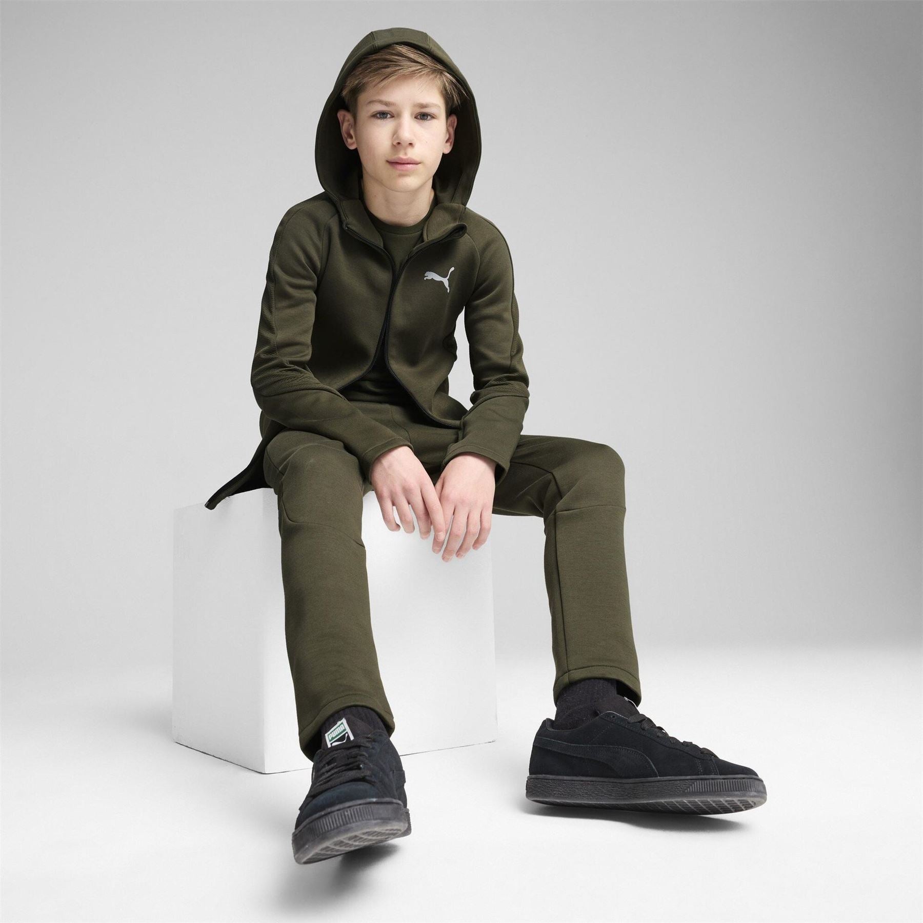 Puma Evostripe Hooded Sweat Jacket with Ribbed Cuff