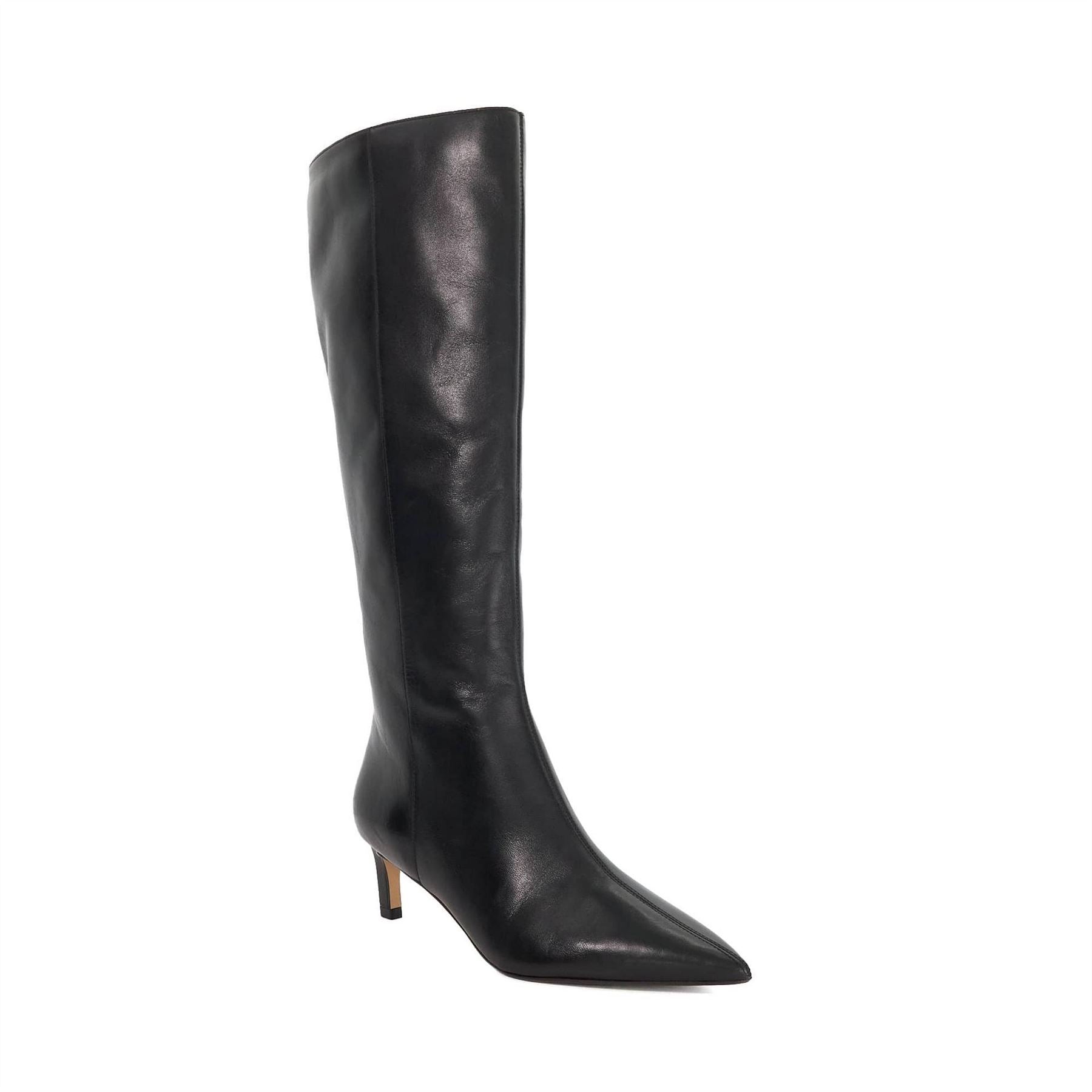 Dune London Smoothly Knee High Boots with Almond Toe