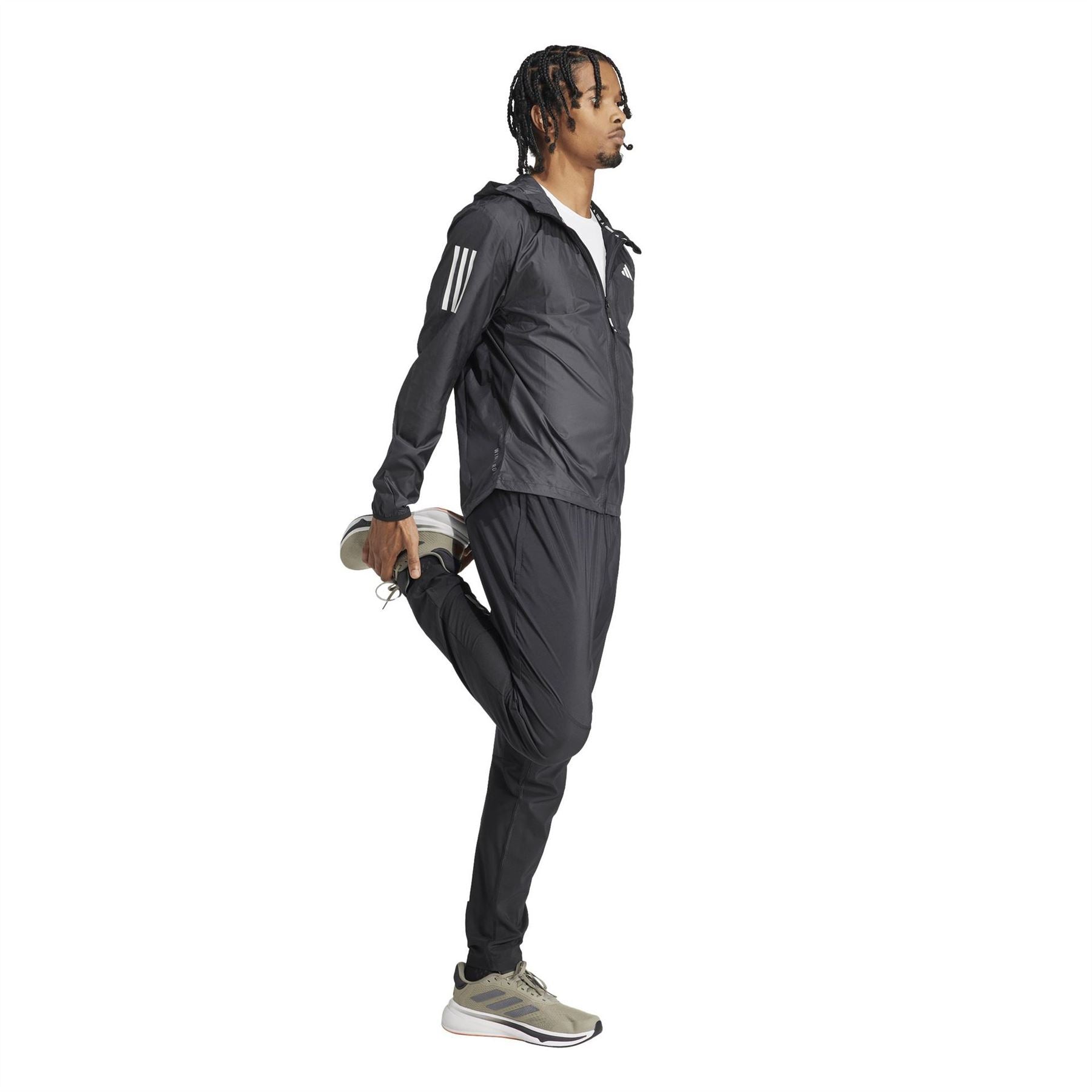 adidas Own The Run Wind Resistant Reflective Long Sleeve Performance Running Jacket