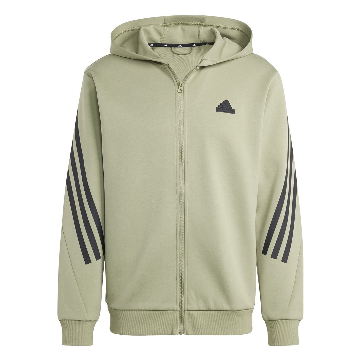 adidas Mens Future Icons 3 Stripes Full Zip Hoodie