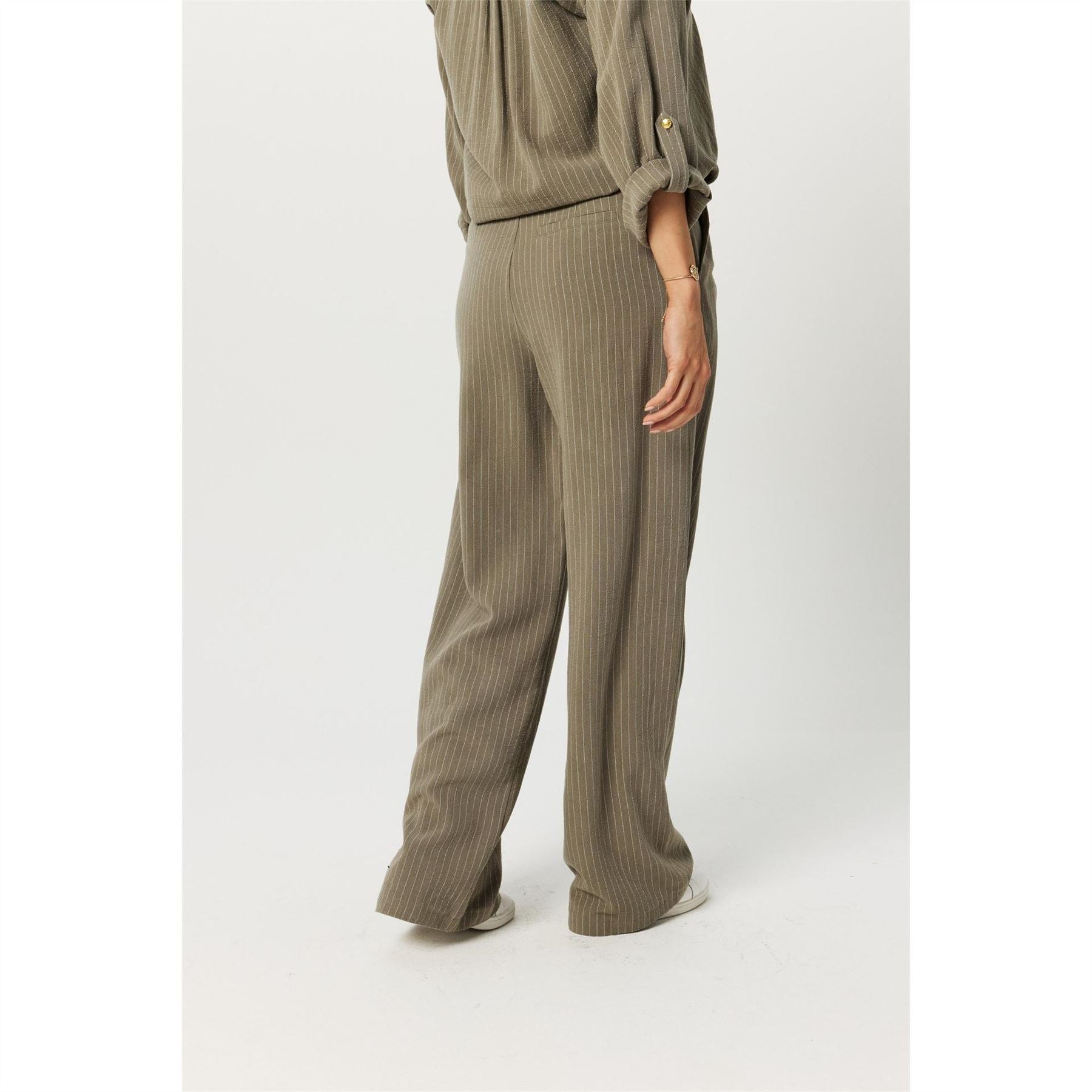 Biba Vertical Stripe Wide Leg Trousers