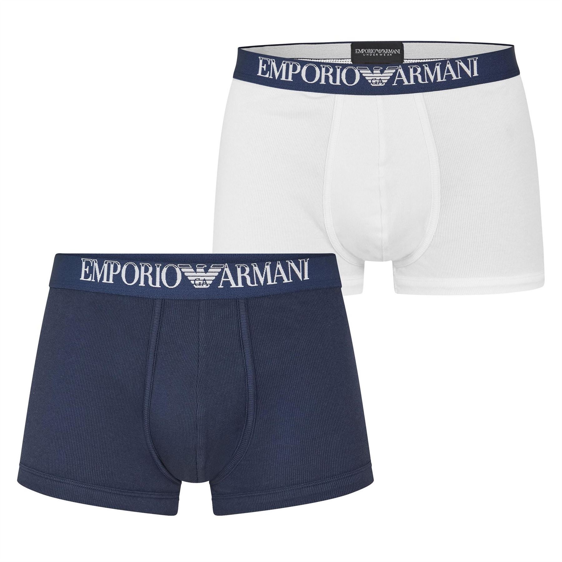 Emporio Armani Pack Ribbed Cotton Boxer Briefs