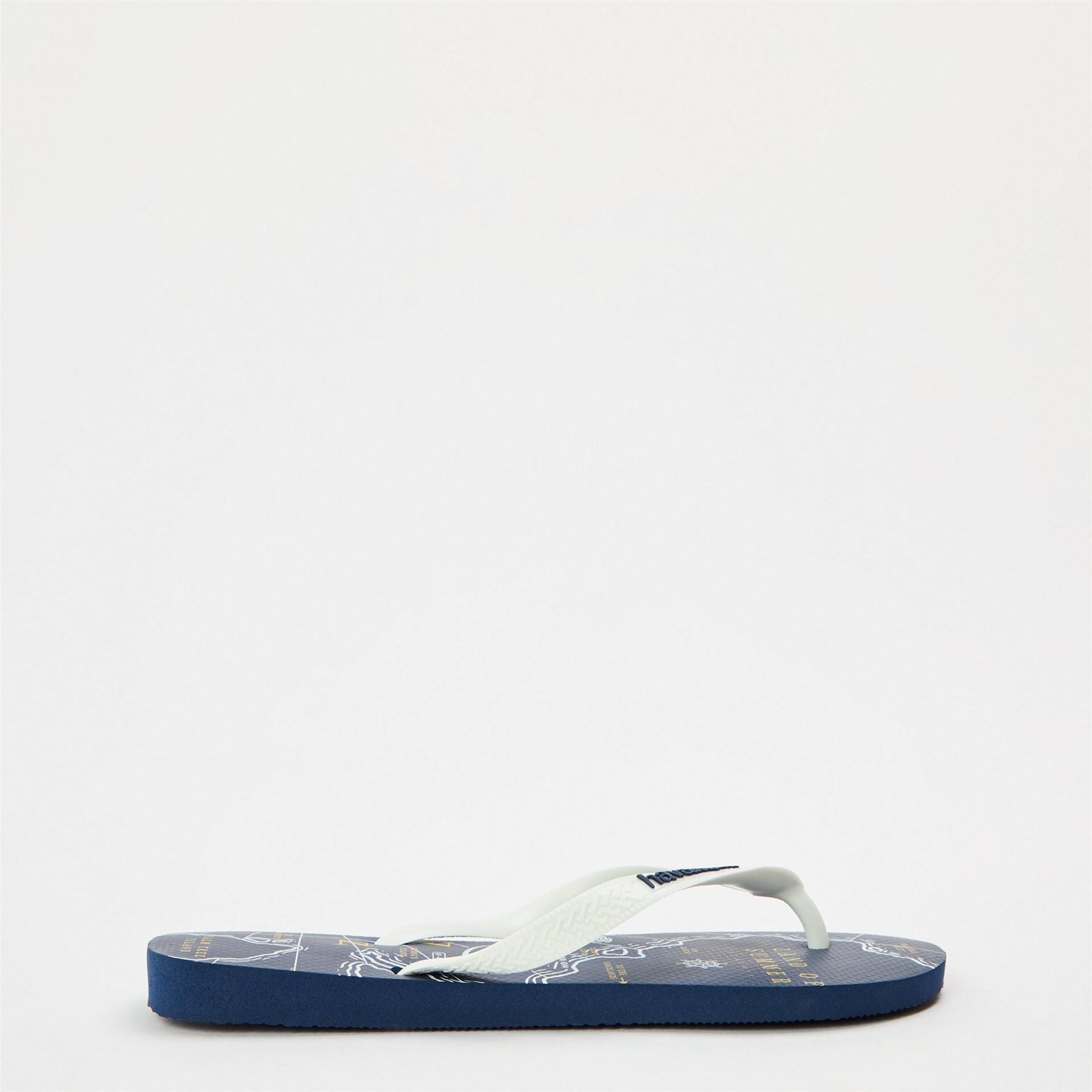 Havaianas Womens Hav. Top Nautical Navy Blue White N Flip Flops