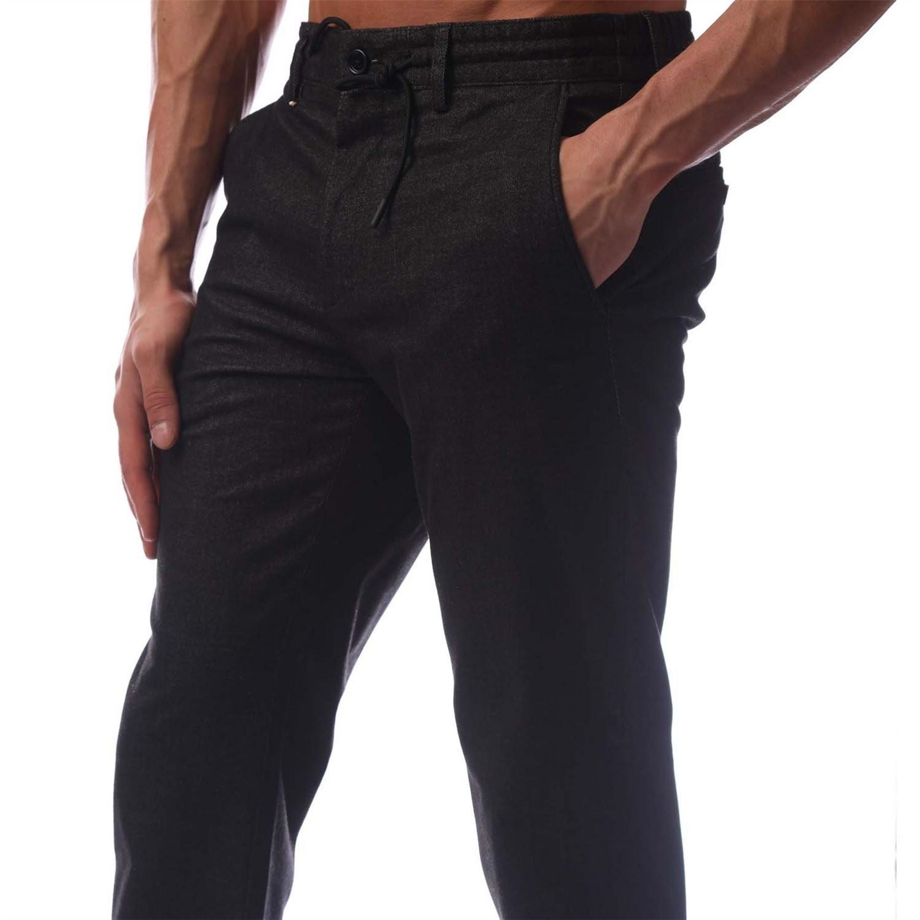 Boss Genius Solid Patterned Slim Trousers