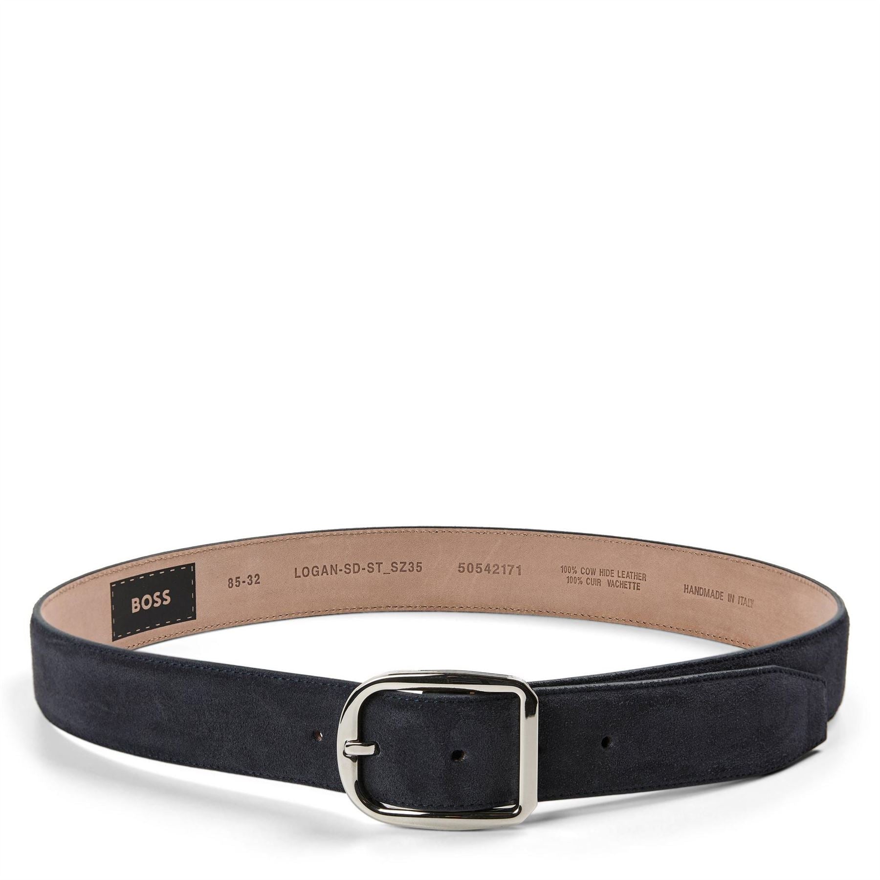 Boss Sd St Sz35 10263437 01 Leather Belt Mens