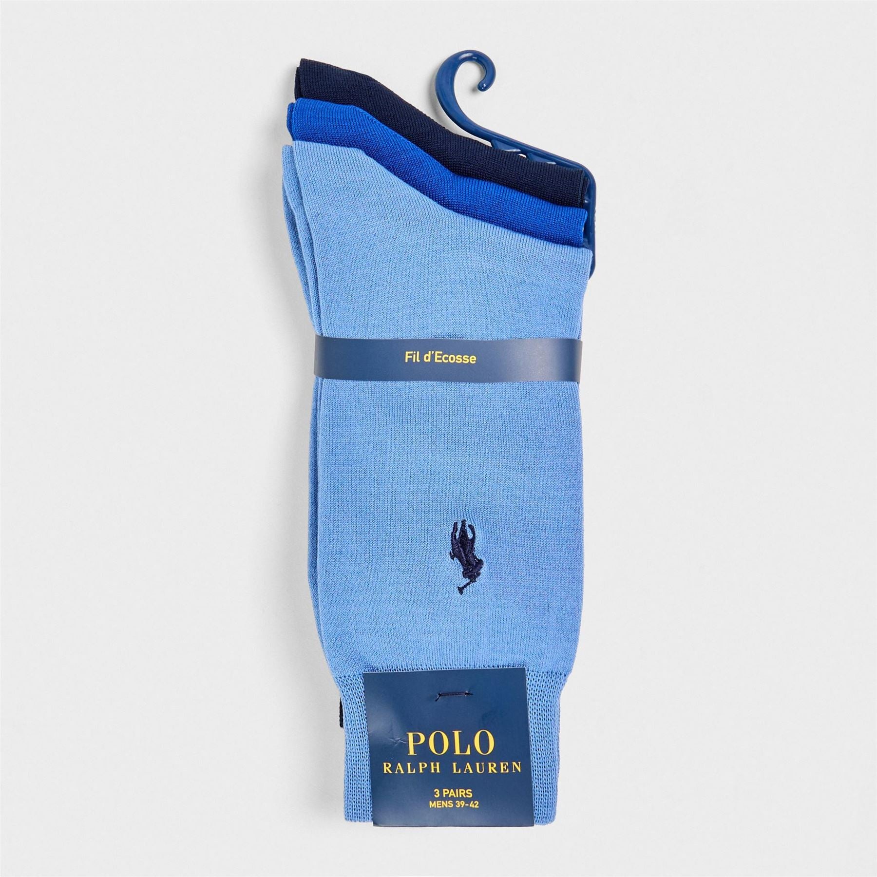 Polo Ralph Lauren 3 Pack Mercerised Cotton Crew Socks
