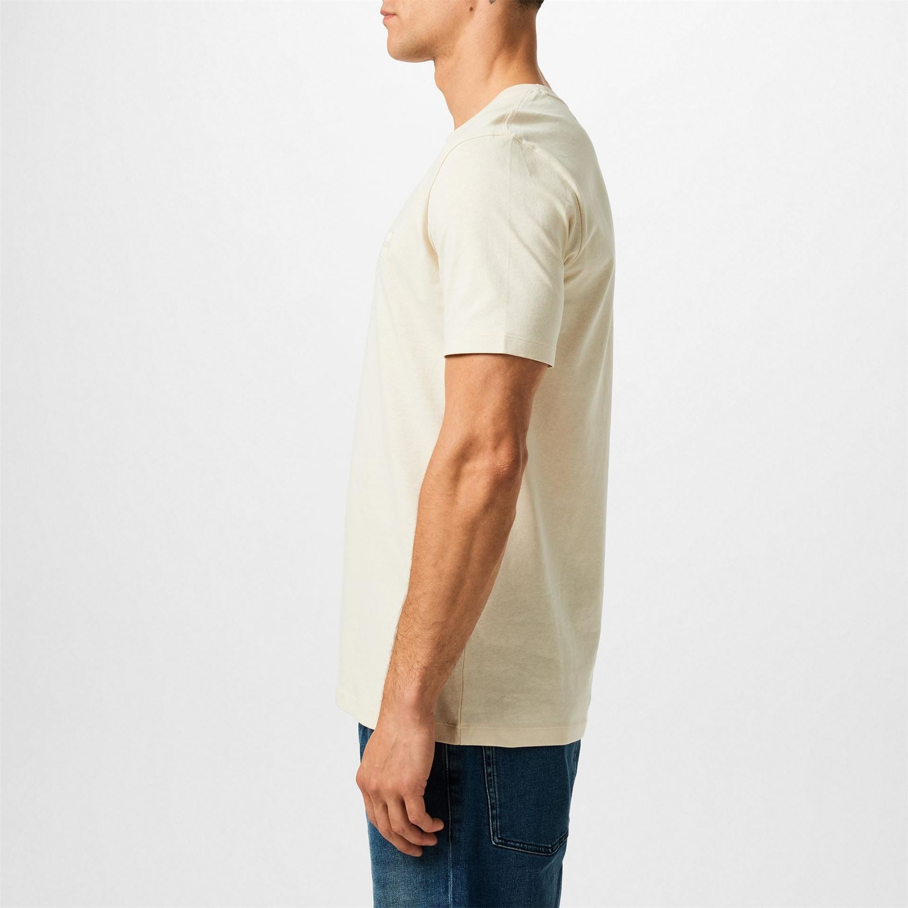 Boss BOSS ORANGE Tales T Shirt with Logo Patch Premium Cotton