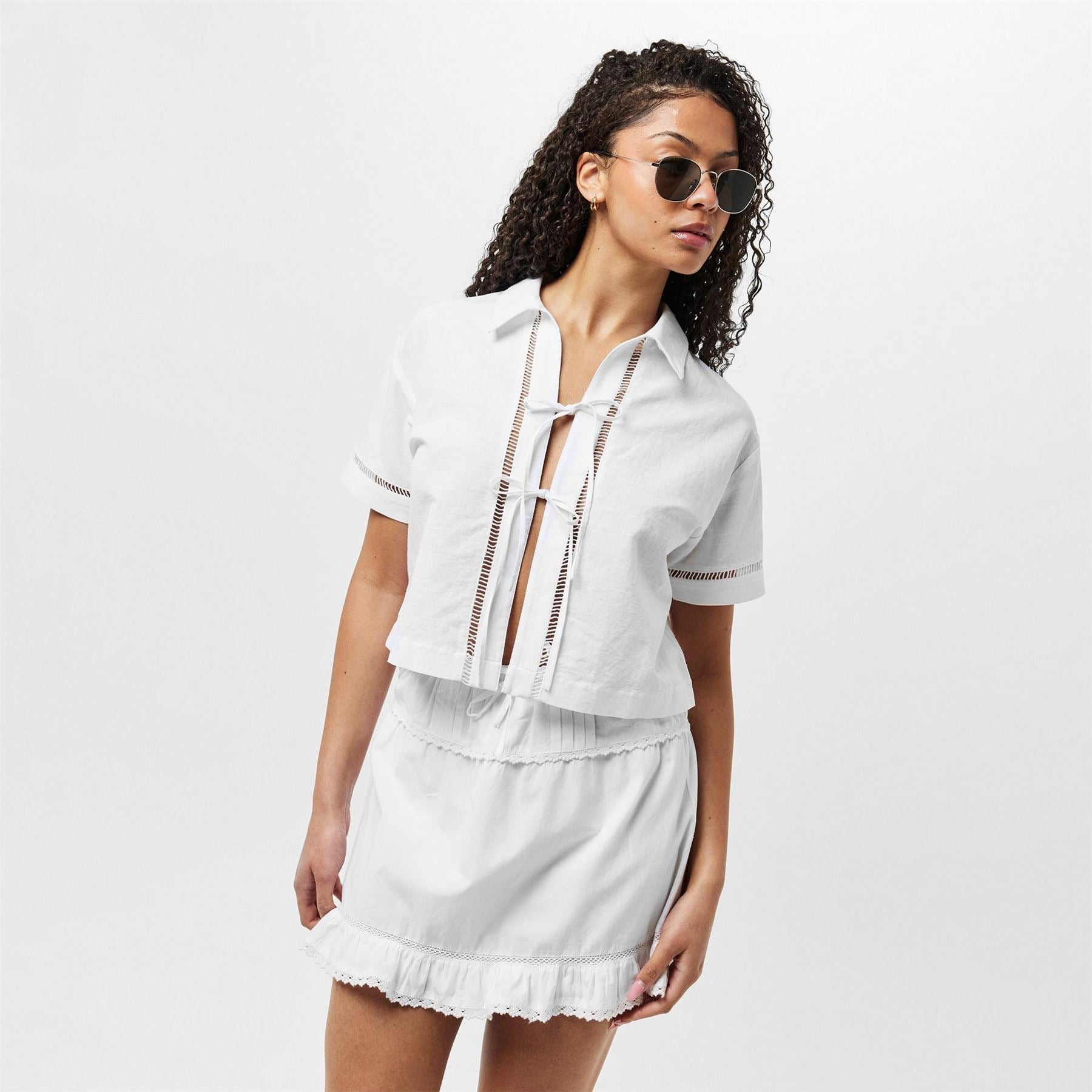 Jack Wills  Linen Broderie Shirt