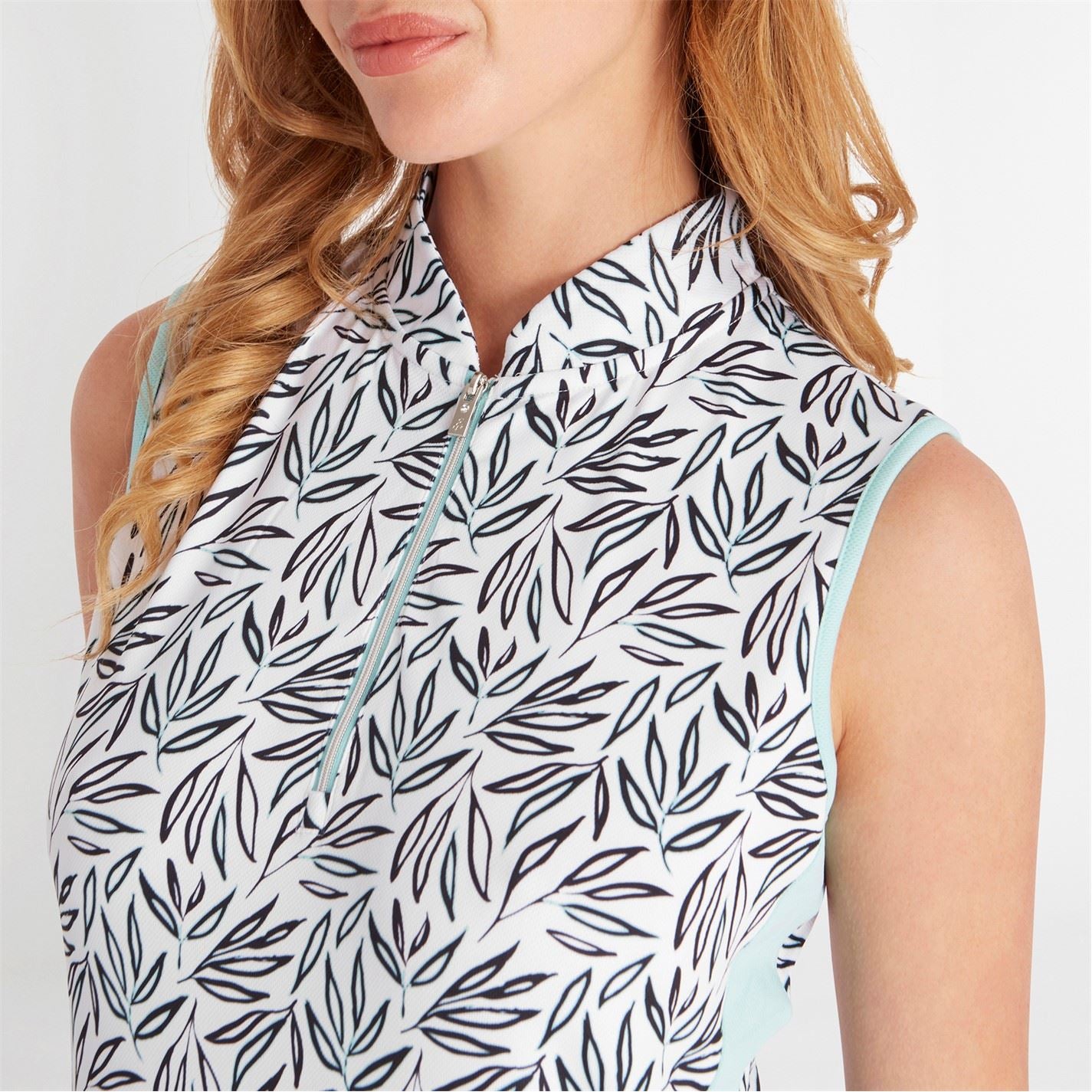 Calvin Klein Golf G Zip Neck Knee Length Shift Dress