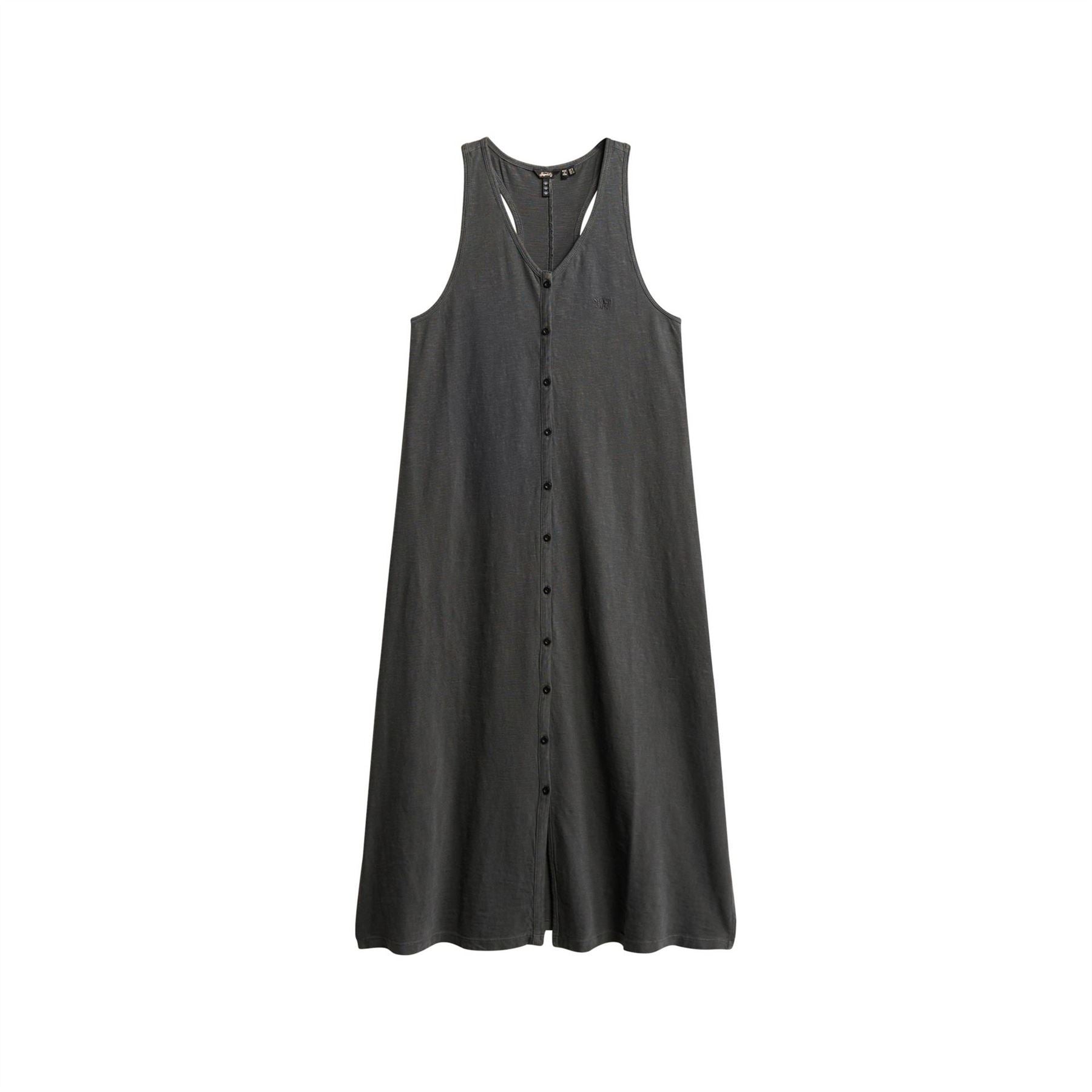 Superdry V Neck Relaxed Fit Sleeveless Top