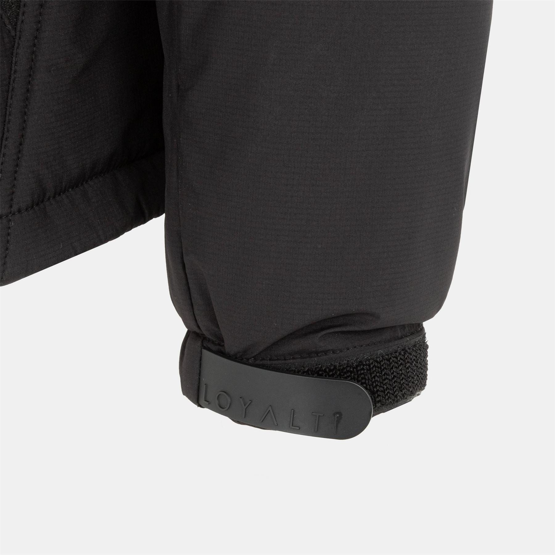 Loyalti Vision Hooded Half Zipper Solid Patterned Bomber Jacket