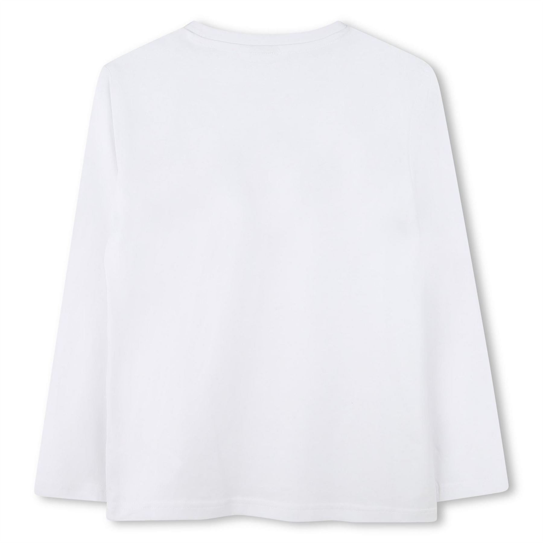 Boss Long Sleeve Large Logo Tee, Iconic Logo Print T-Shirt