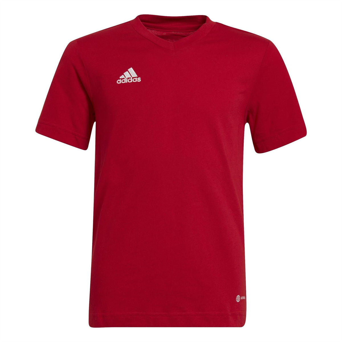 adidas Bold Logo V-Neck Short Sleeve Jersey T-Shirt