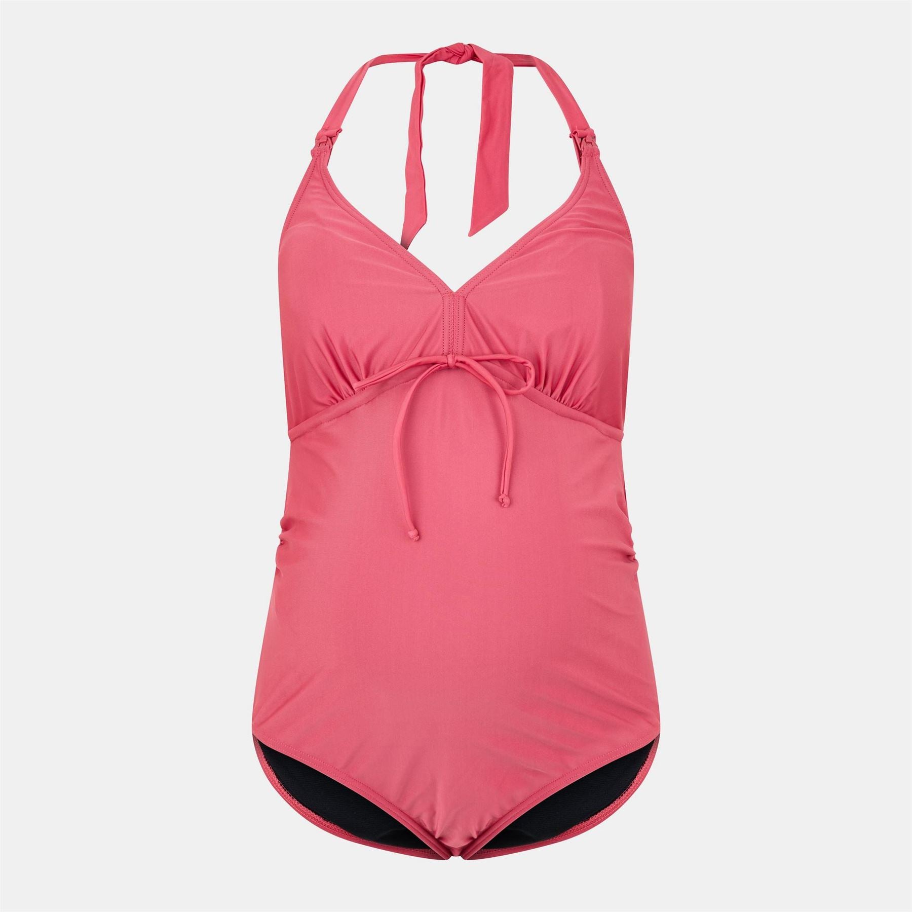 Mamalicious Mat One-Piece Swimsuit with Tie Closure