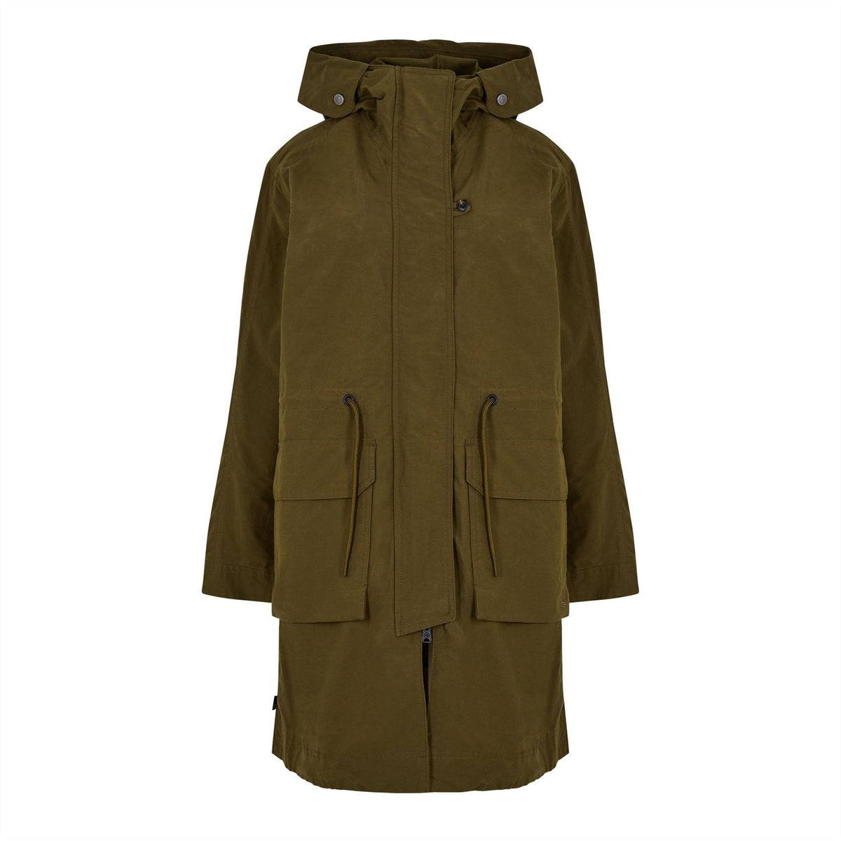 Timberland Solid Patterned Hooded Parka Coat