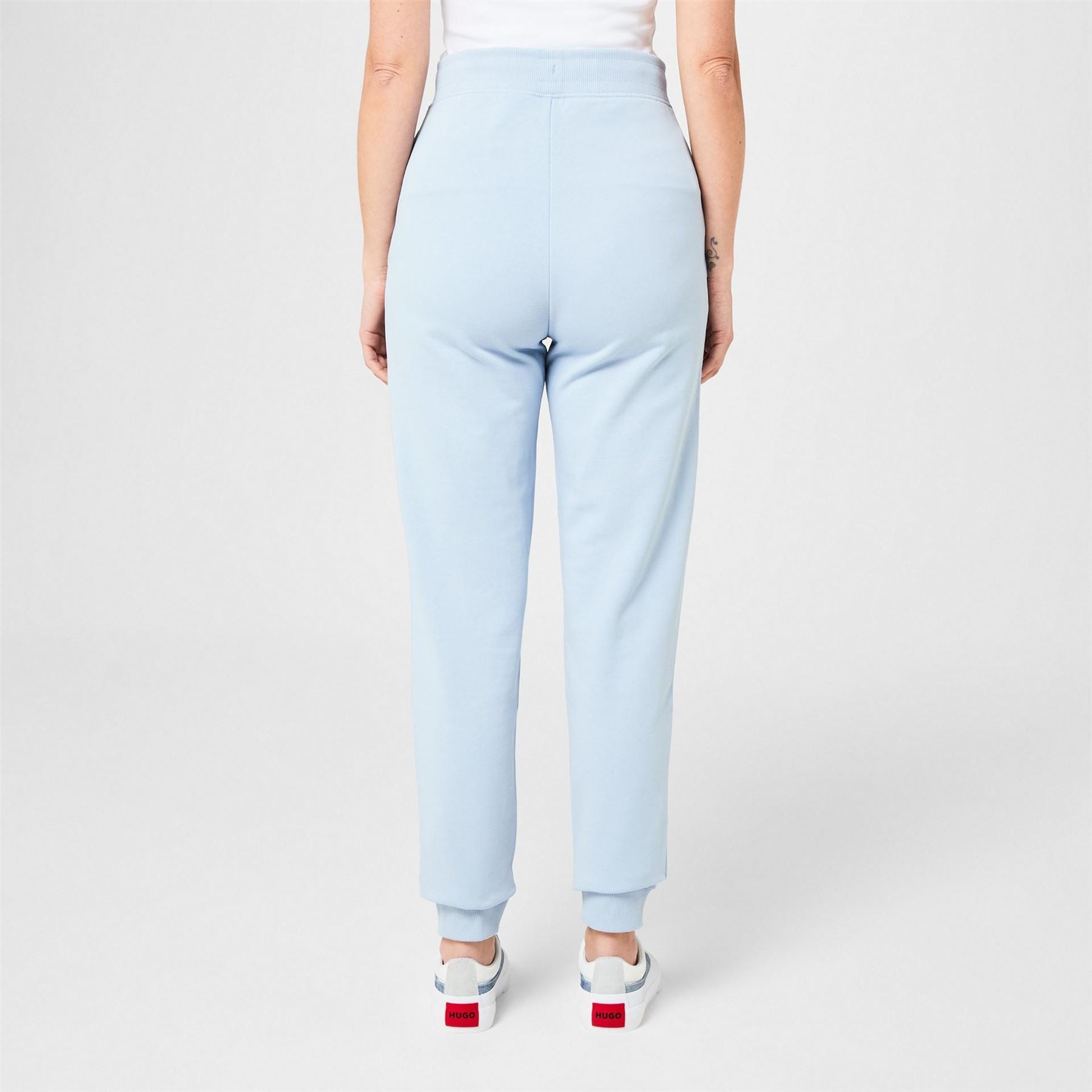 Hugo Solid Patterned Ribbed Cuff Joggers