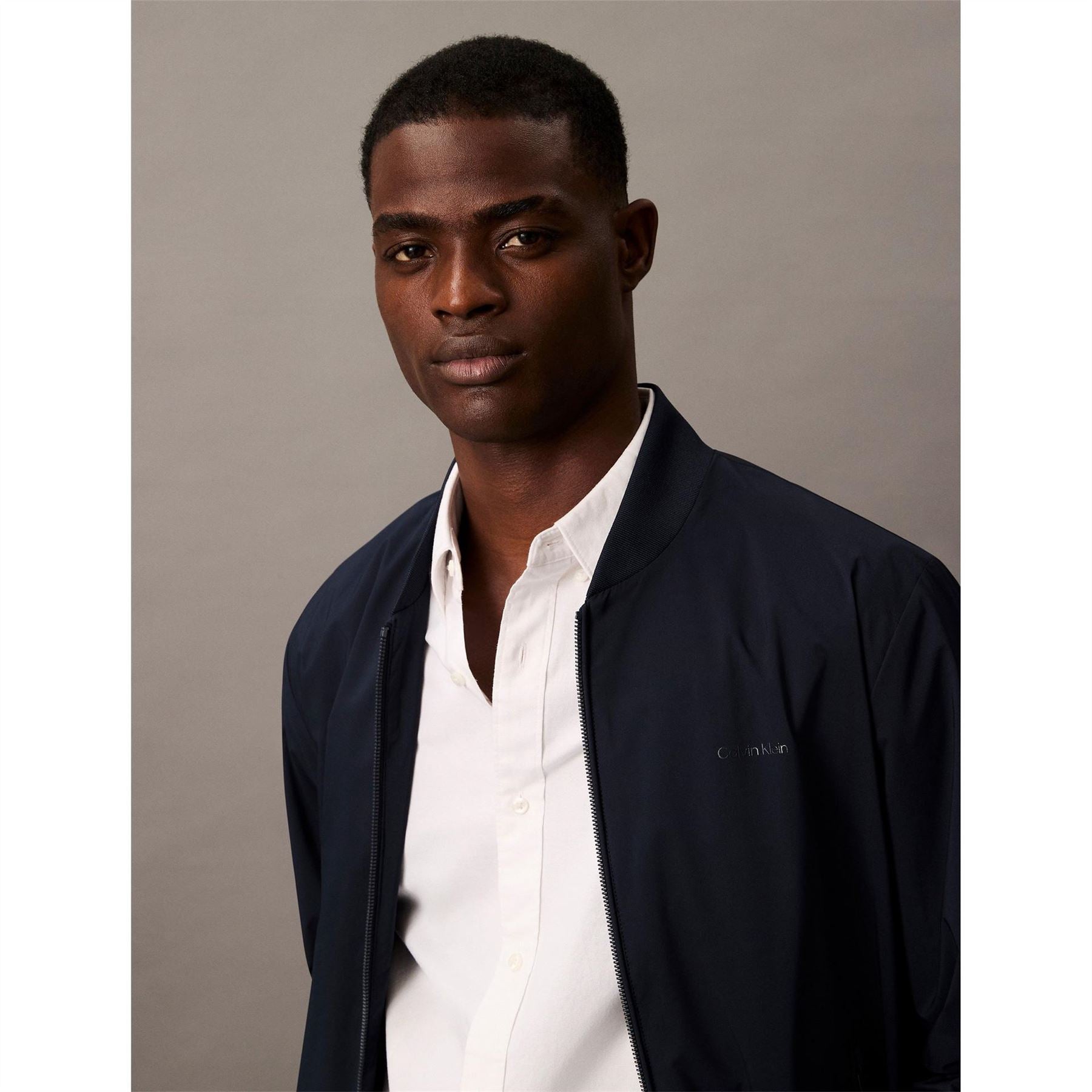 Calvin Klein  Matte Long Sleeve Bomber Jacket