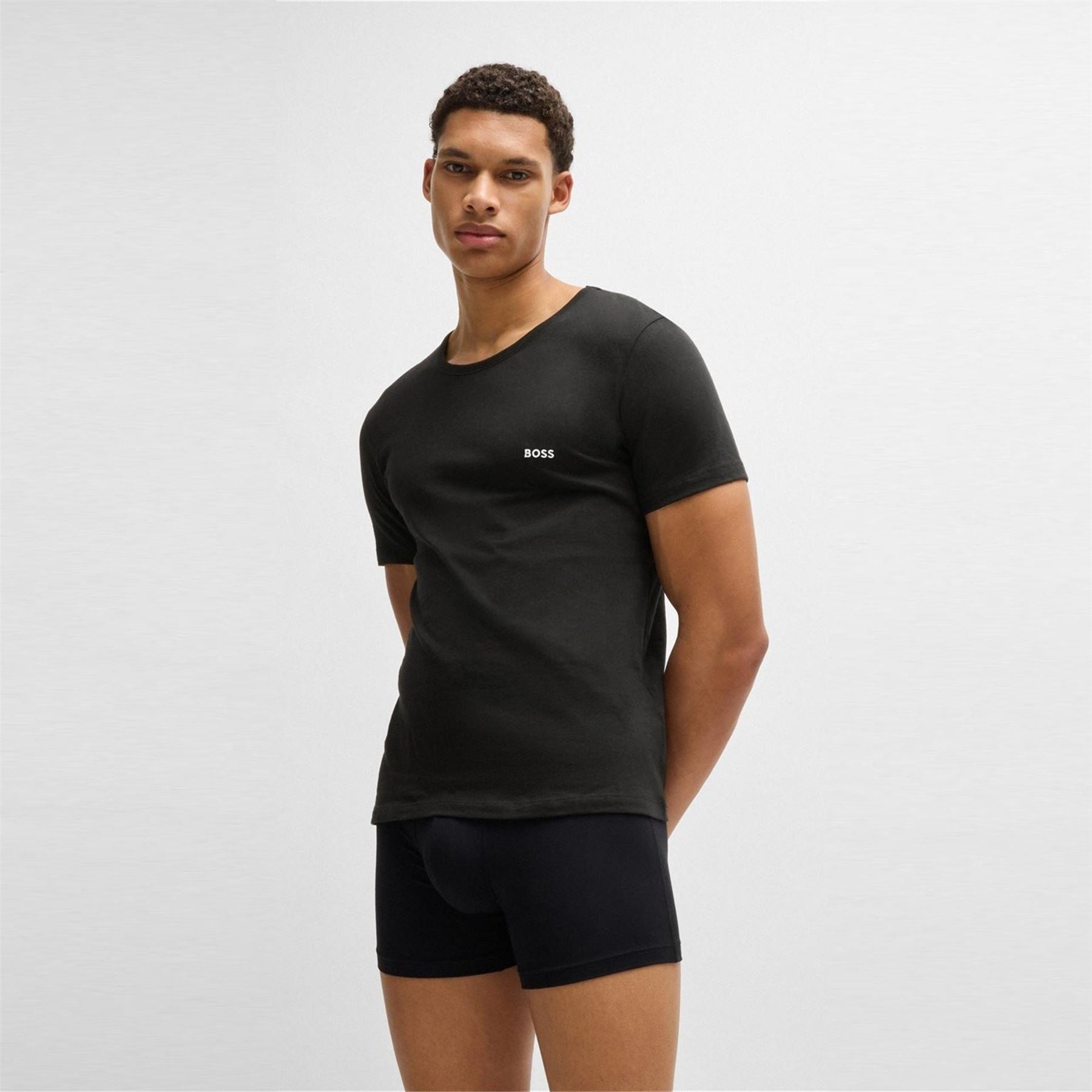 Boss BOSS Bodywear 3 Pack Premium Cotton T Shirts   Crew Neck